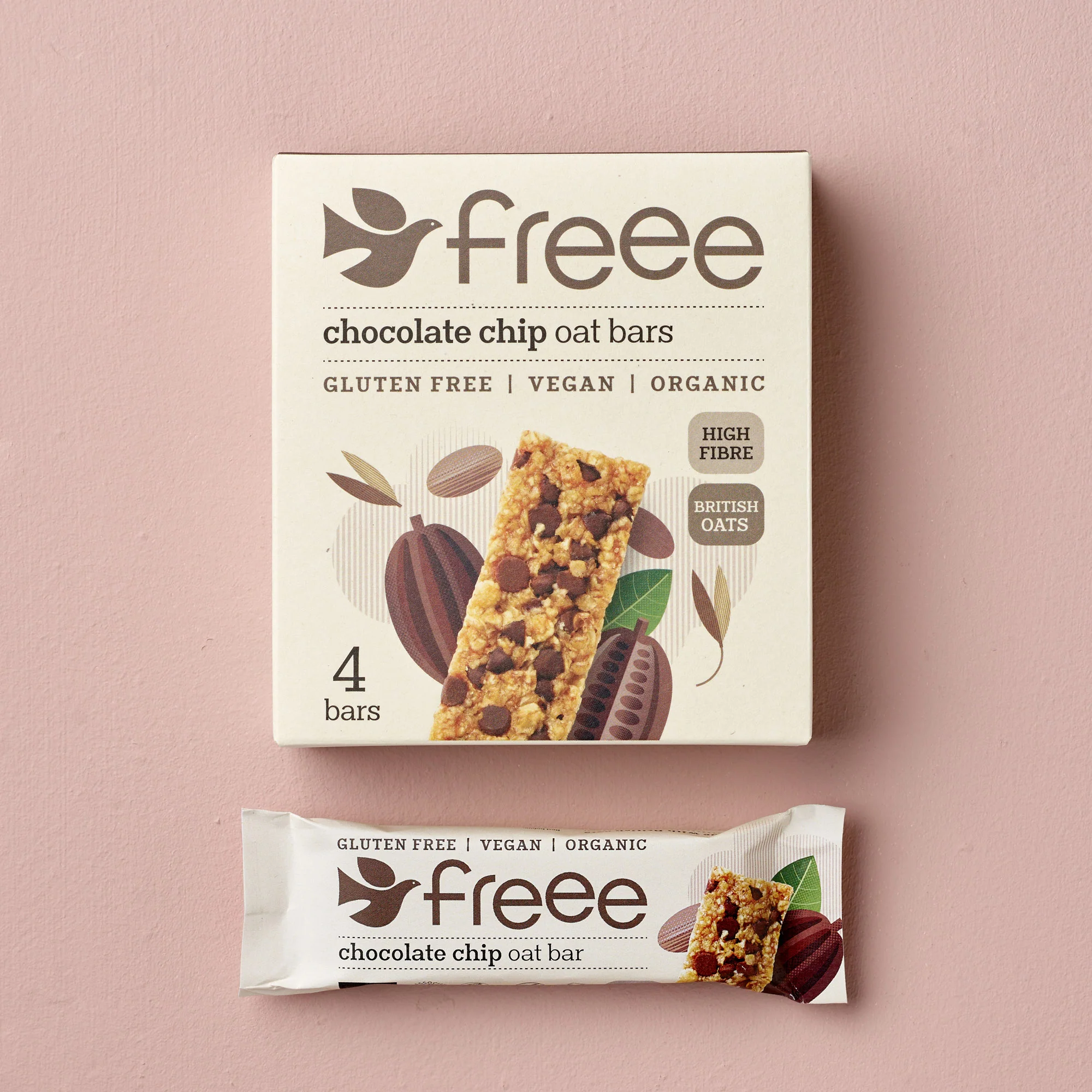 Freee Chocolate Chip Oat Bar 4x35g - Image 4
