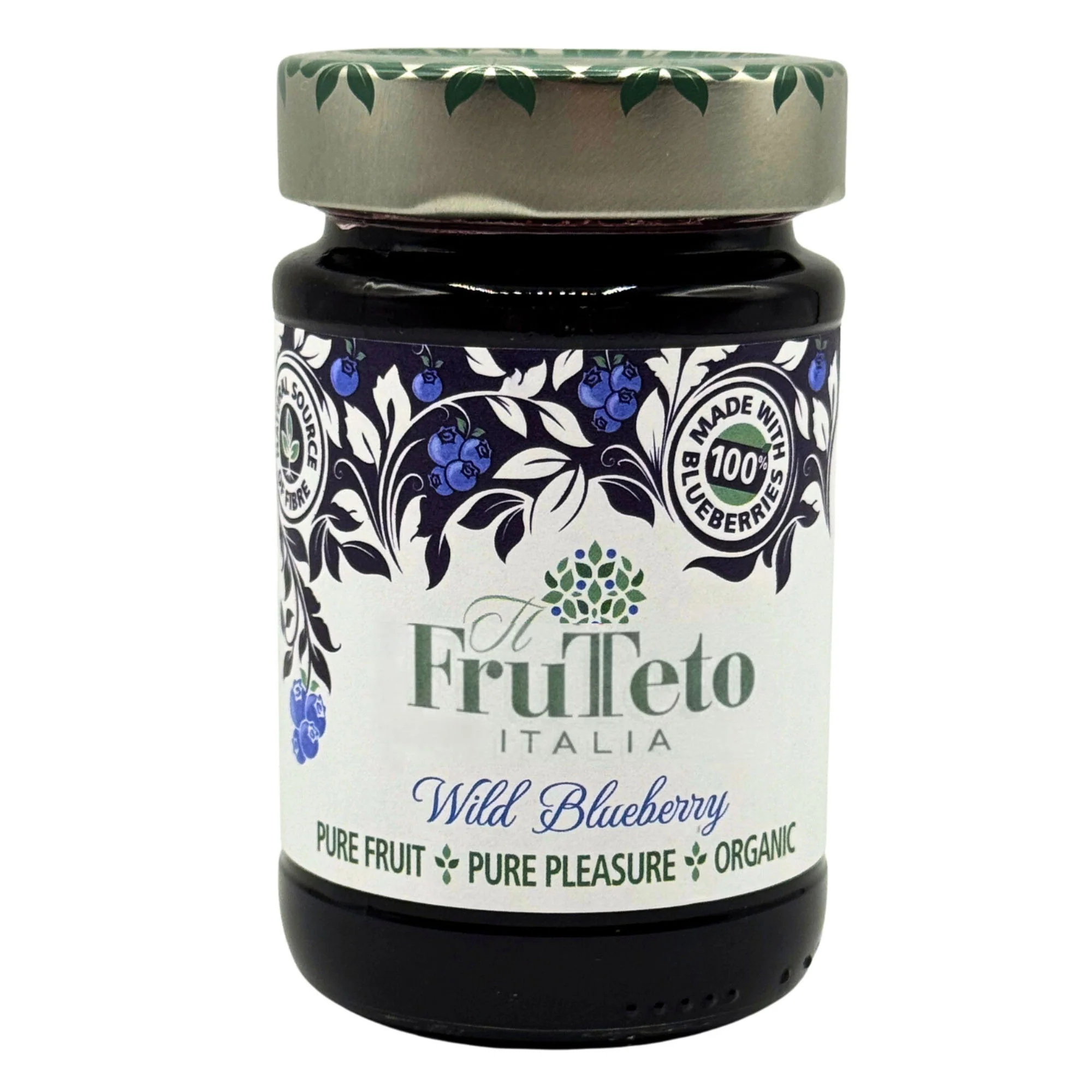 Frutteto Italia 100% Wild Blueberry Fruit Spread 215g