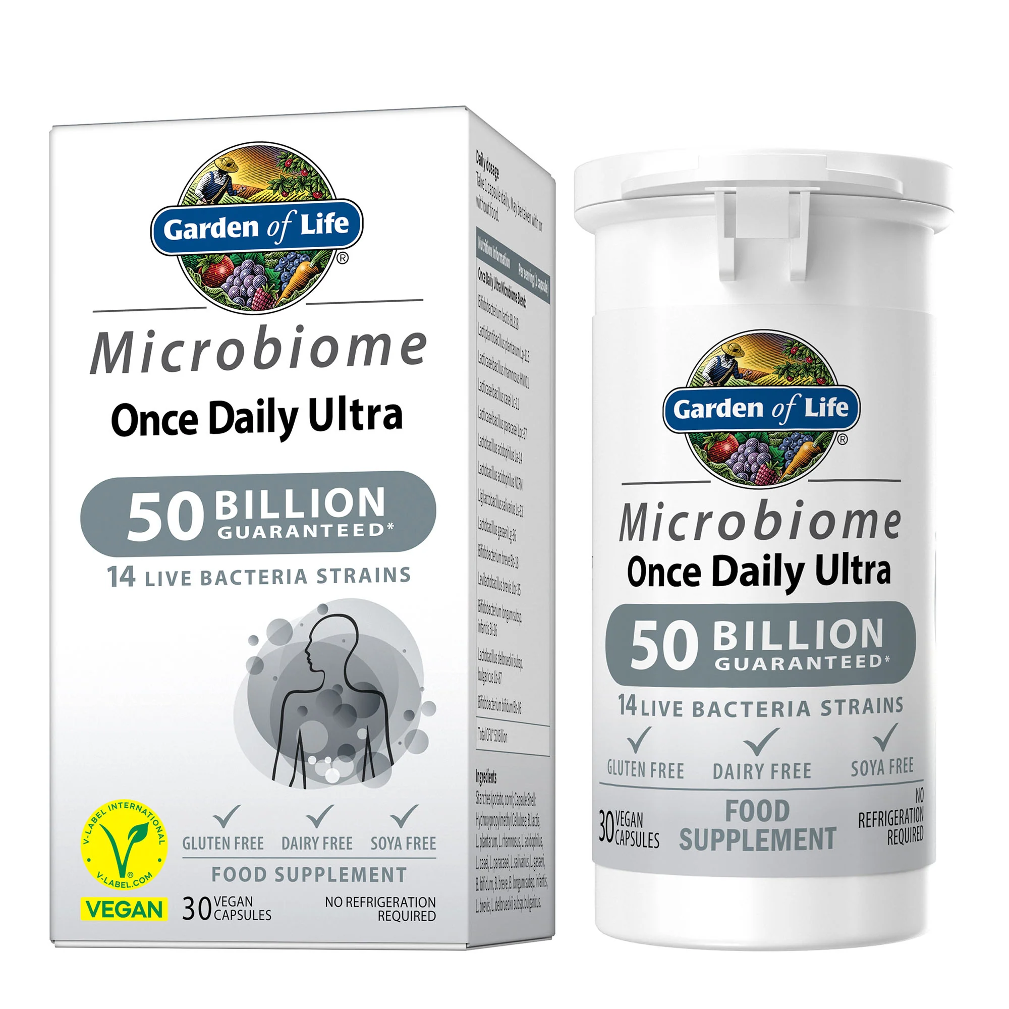 Garden of Life Microbiome Once Daily Ultra 30 caps