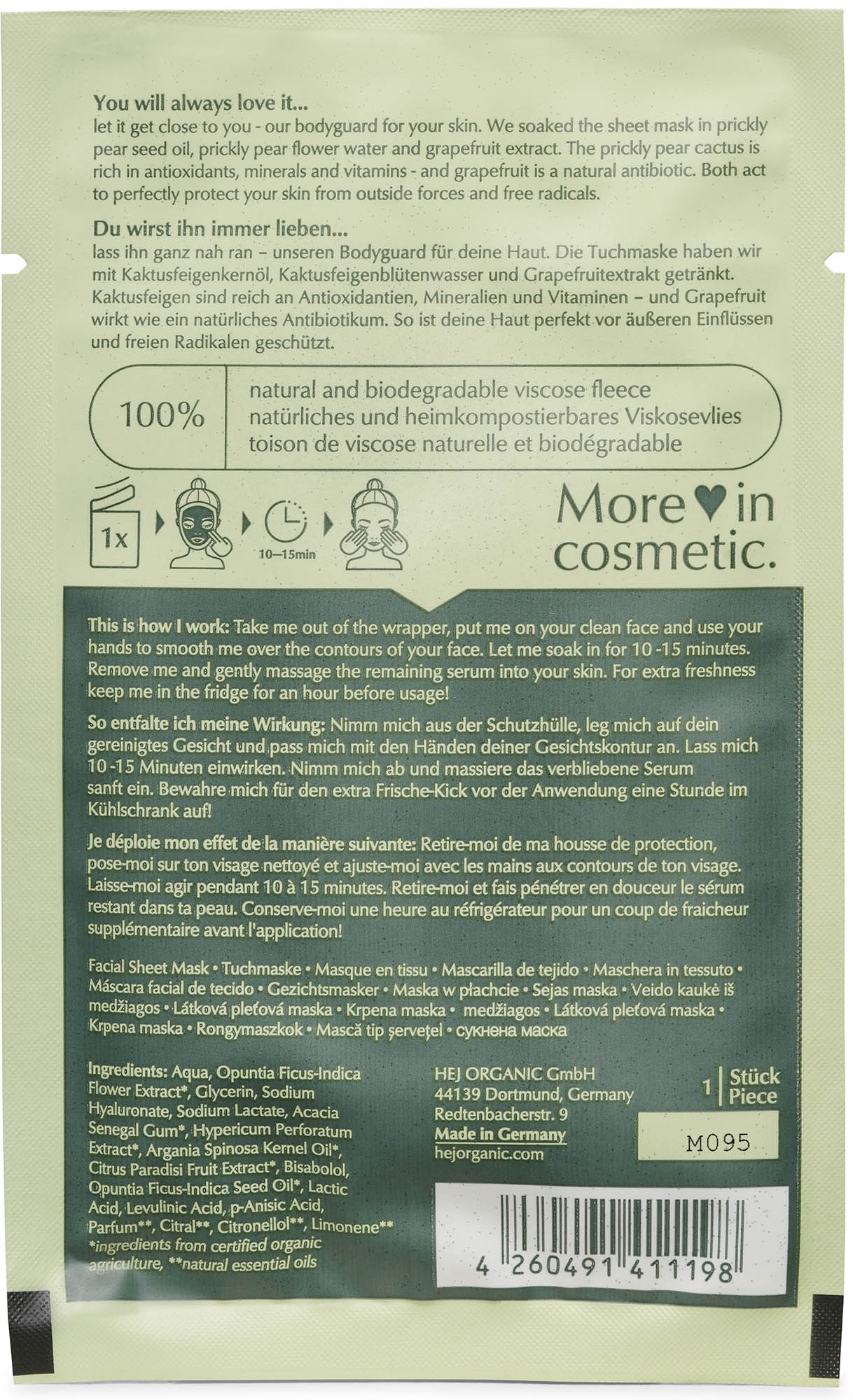 HEJ ORGANIC The Antioxidant - Second Skin Mask 18g - Image 2