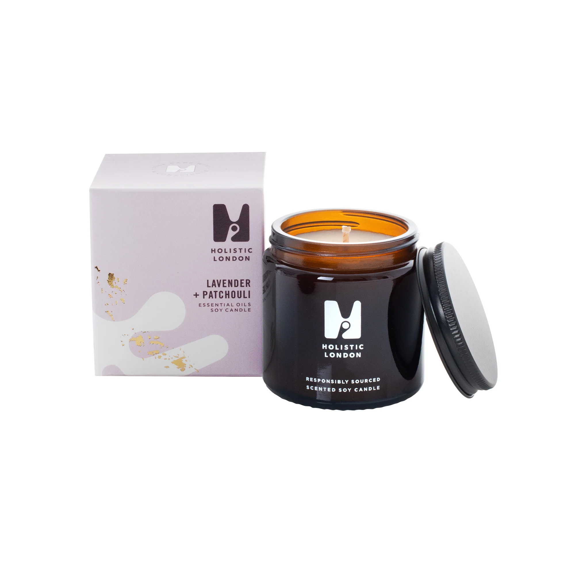 Holistic London Lavender Patchouli Candle 120 grs - Image 2