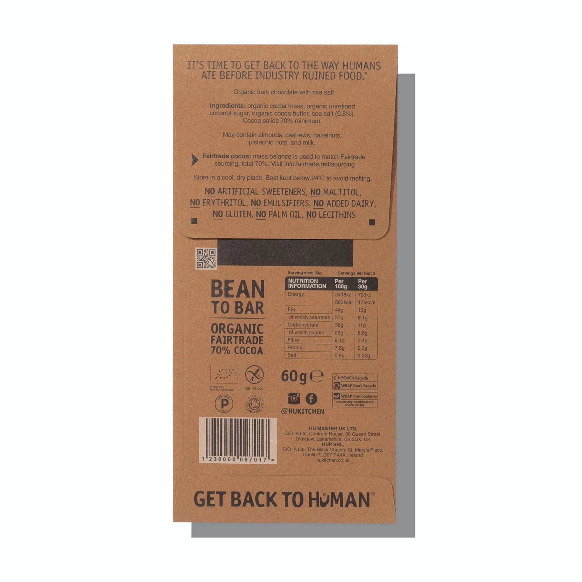 Hu Salty Dark Chocolate Bar 60g - Image 2