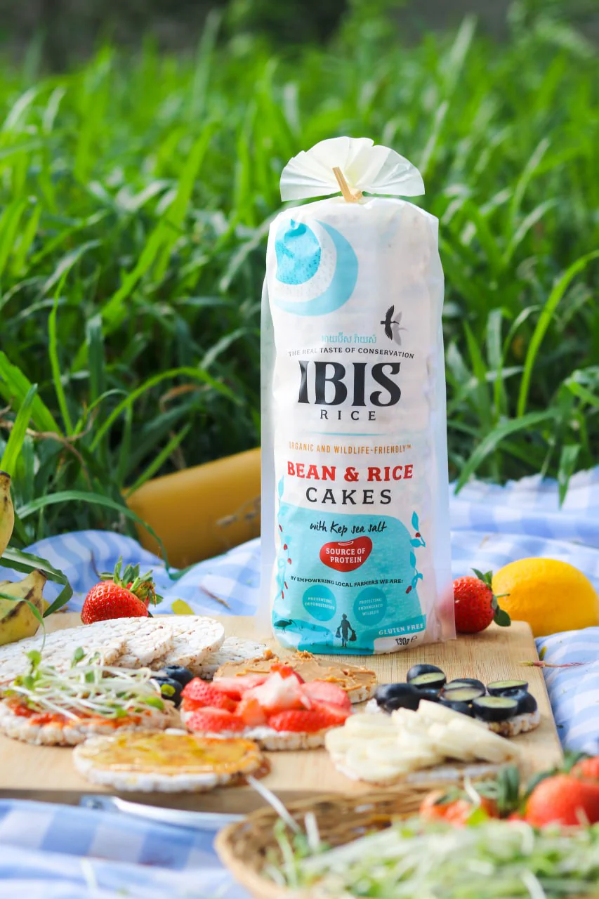 IBIS Organic Bean & Rice Cakes with Kep Sea Salt 130g - Image 3