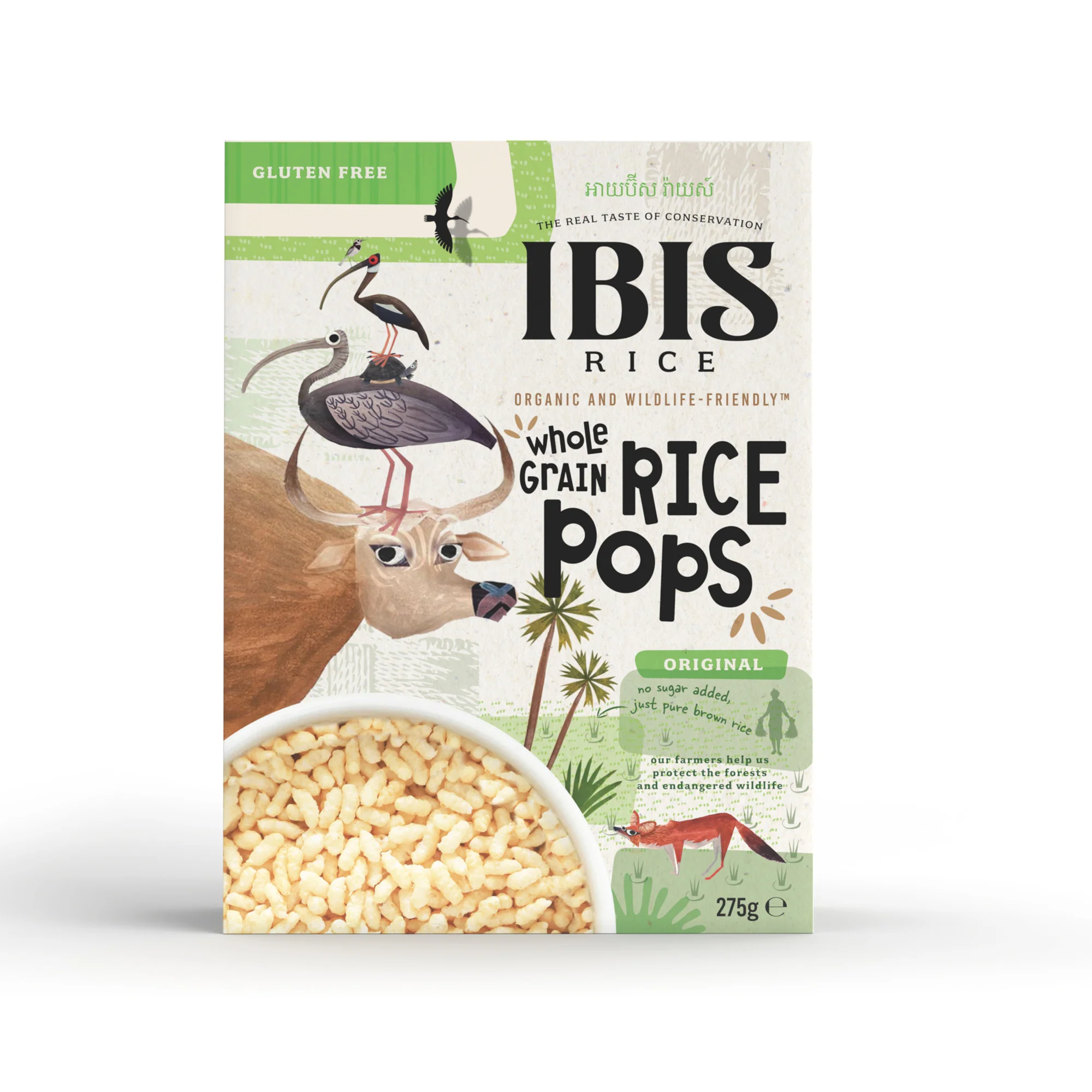 Ibis Organic Wholegrain Rice Pops- Natural 275g