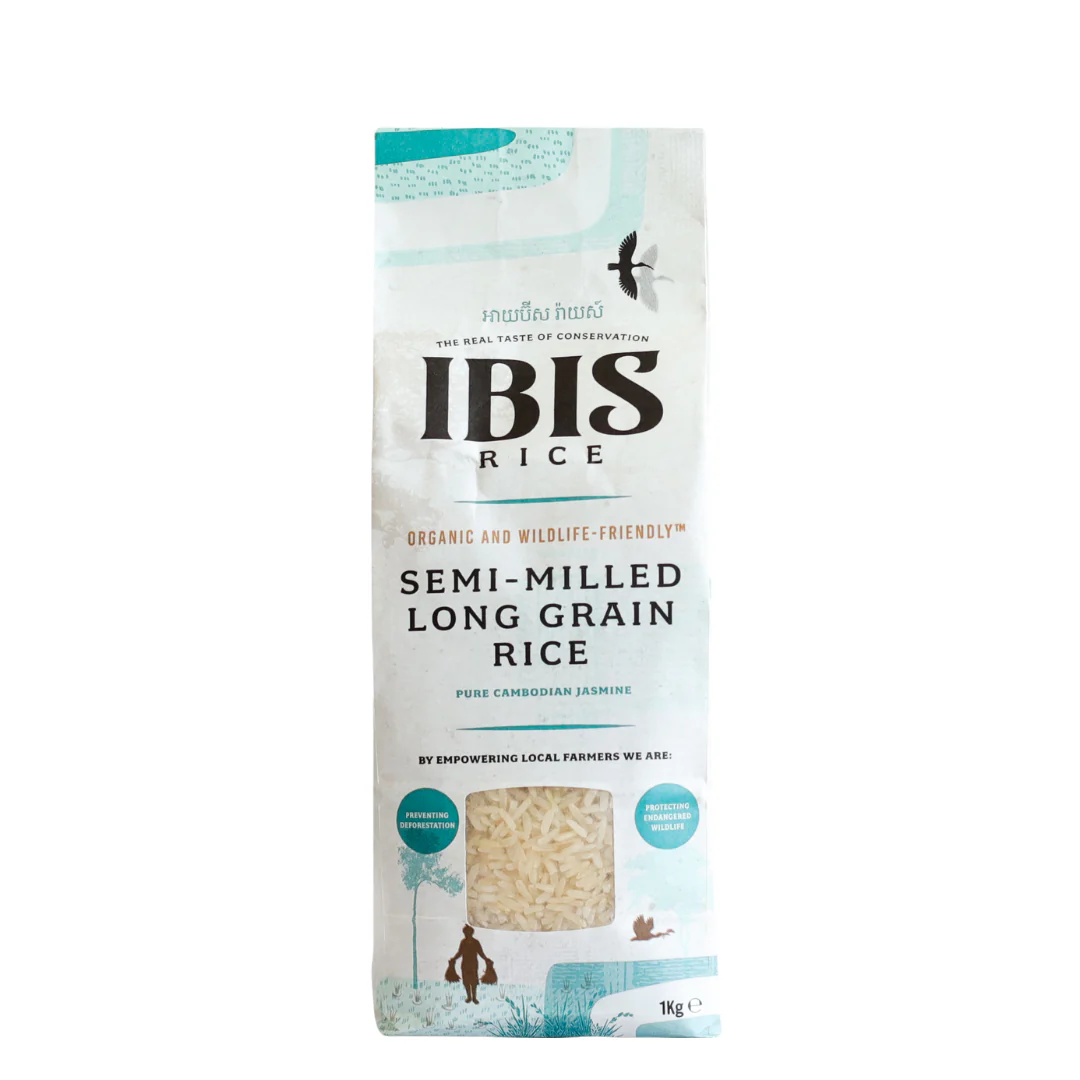 Ibis Organic Semi-milled Long Grain Jasmine Rice 1Kg