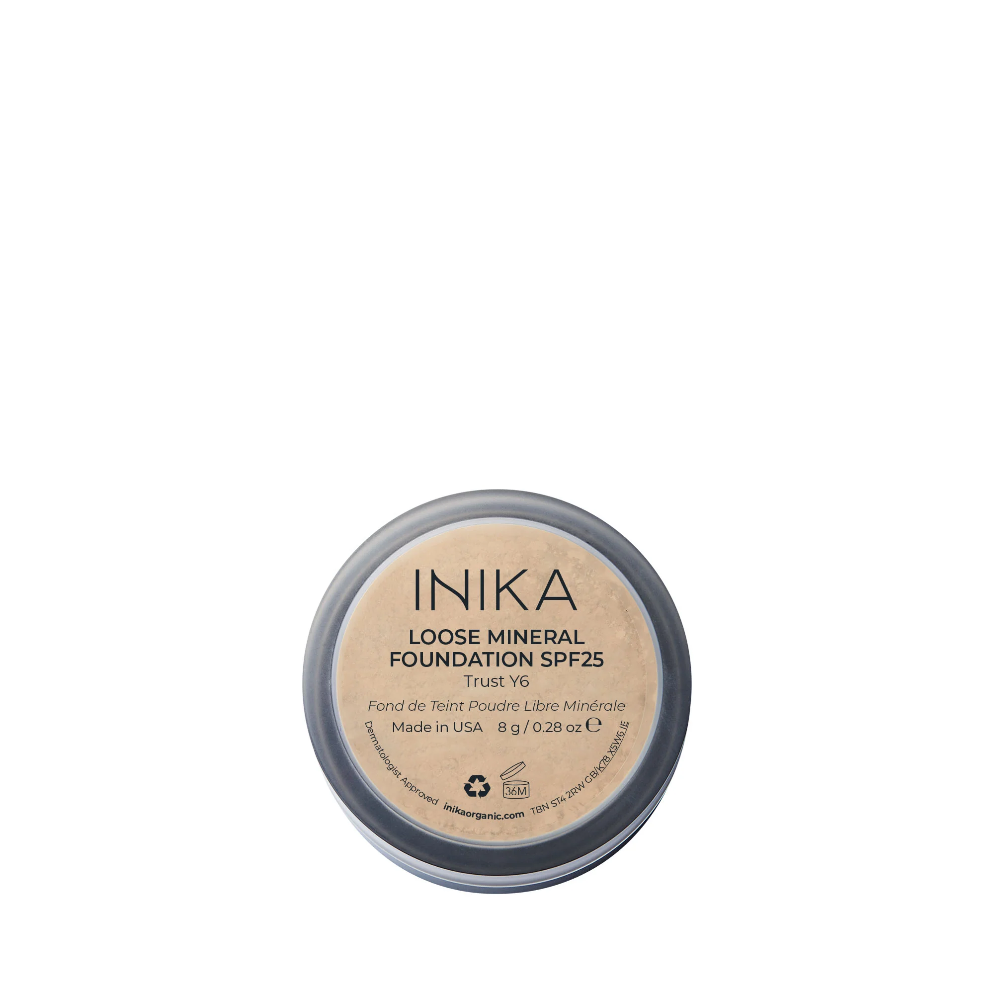 INIKA Loose Mineral Foundation SPF 25 - Trust 8g - Image 2