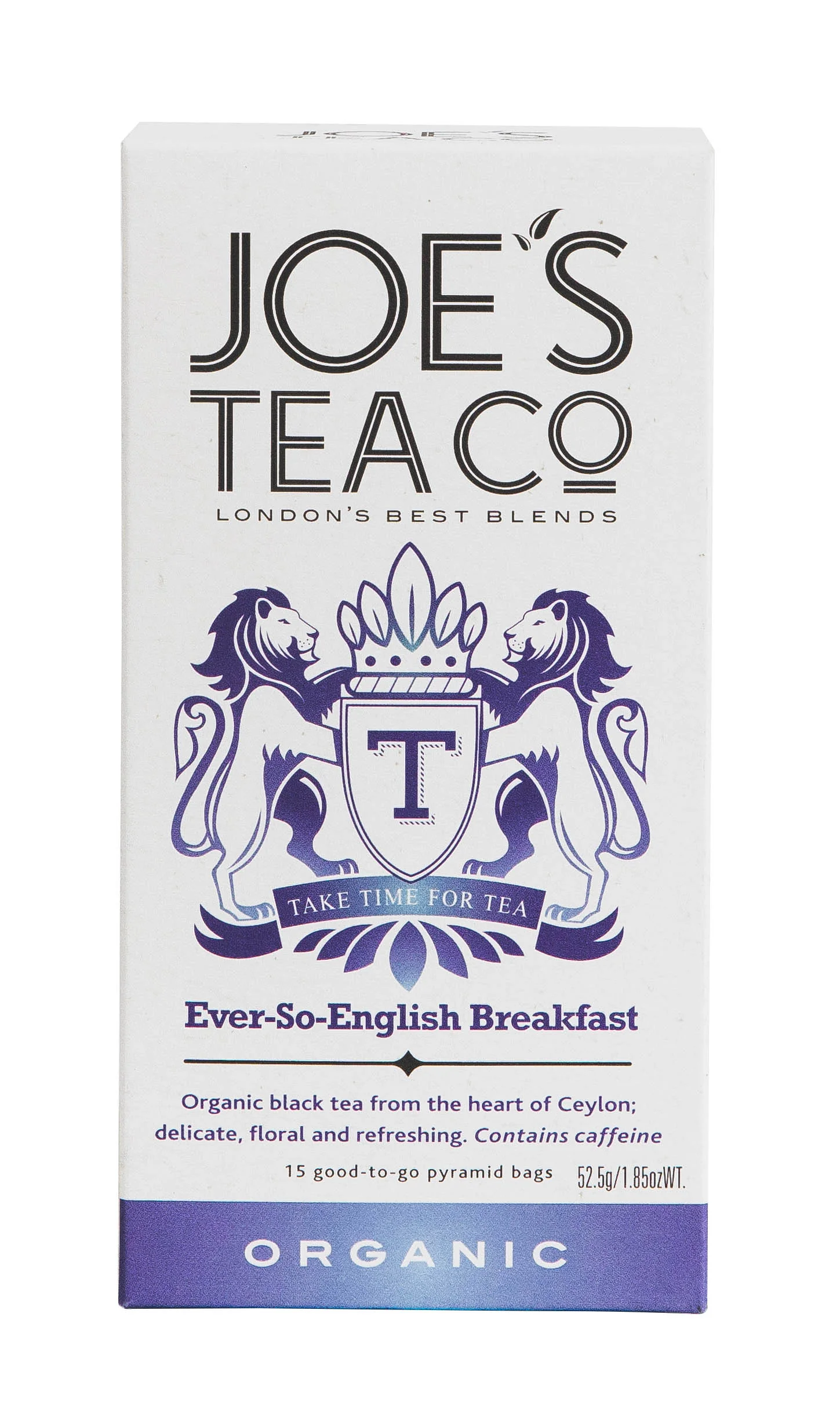 Joe's Tea Co. Ever-So-English Breakfast 15x Biodegradeable Pyramid Bags 15 bags - Image 5