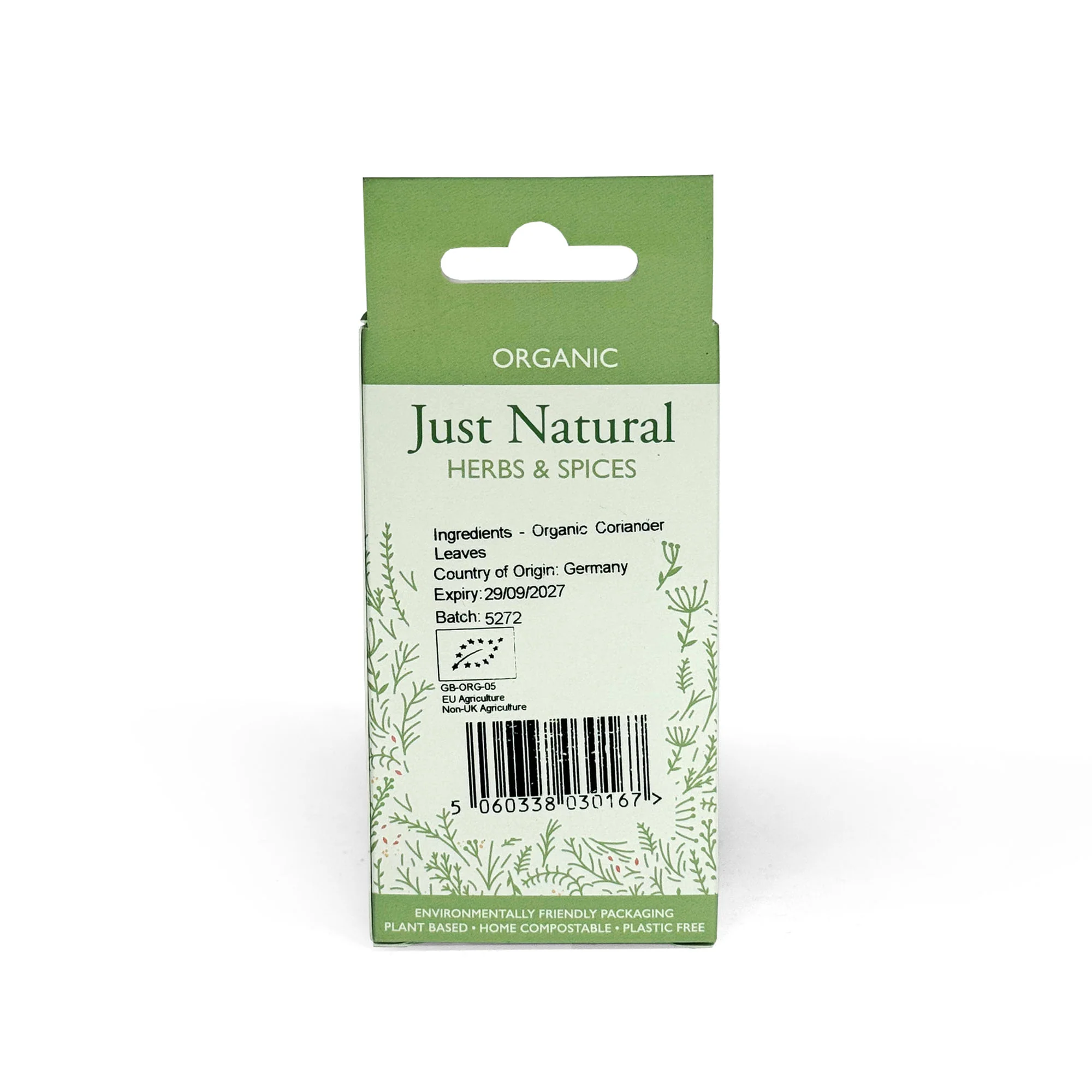 Just Natural Herbs Organic Dried Coriander Leaves 8g - Image 2