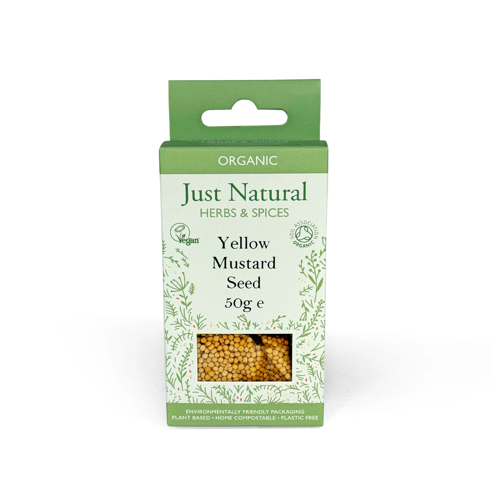 Just Natural Herbs Organic Yellow Mustard Seeds 50g