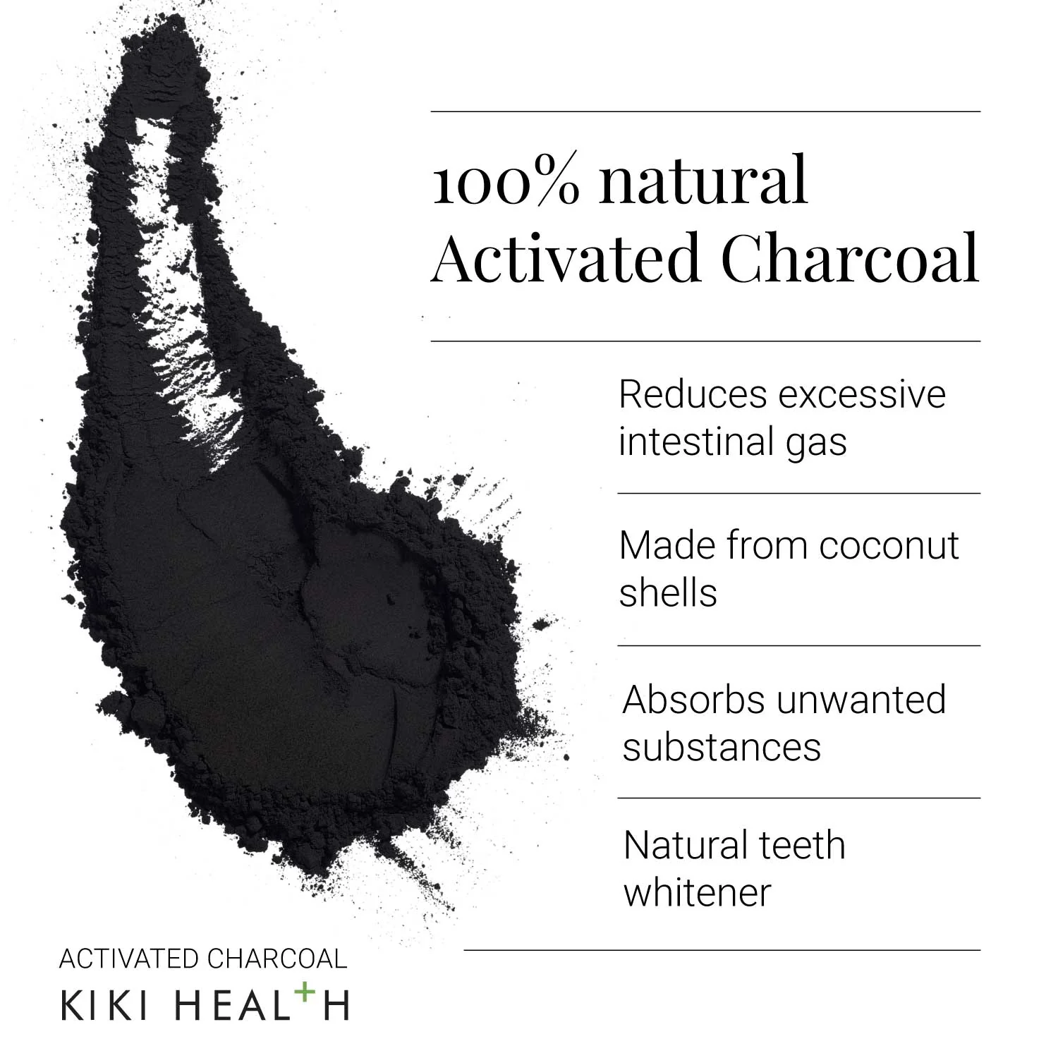 KIKI Activated Charcoal Powder 70g - Image 2