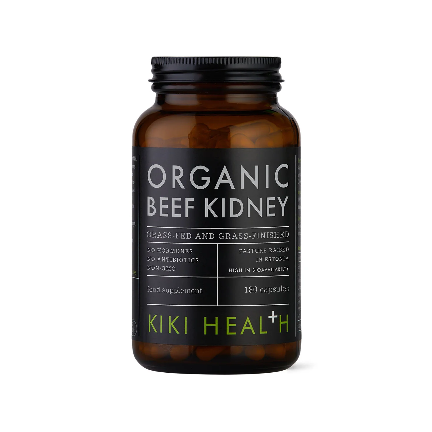 KIKI Health Organic Beef Kidney 180 caps