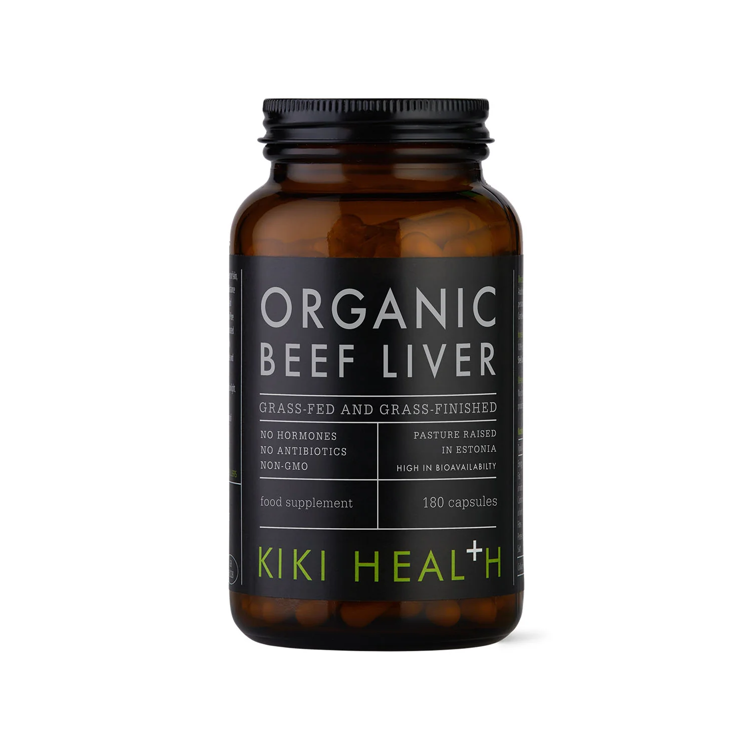 KIKI Health Organic Beef Liver 180 caps