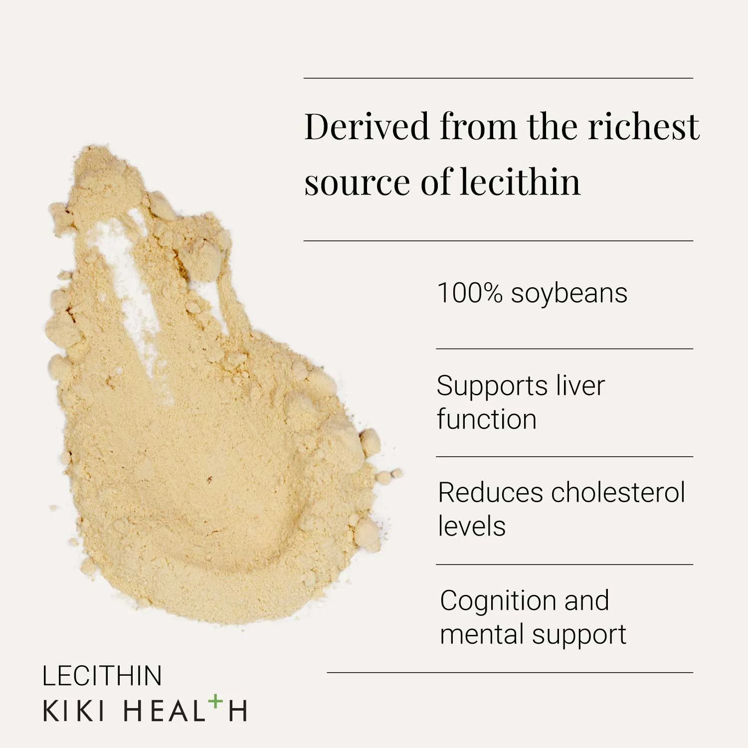 KIKI Health Non-GMO Lecithin Powder 200g - Image 2