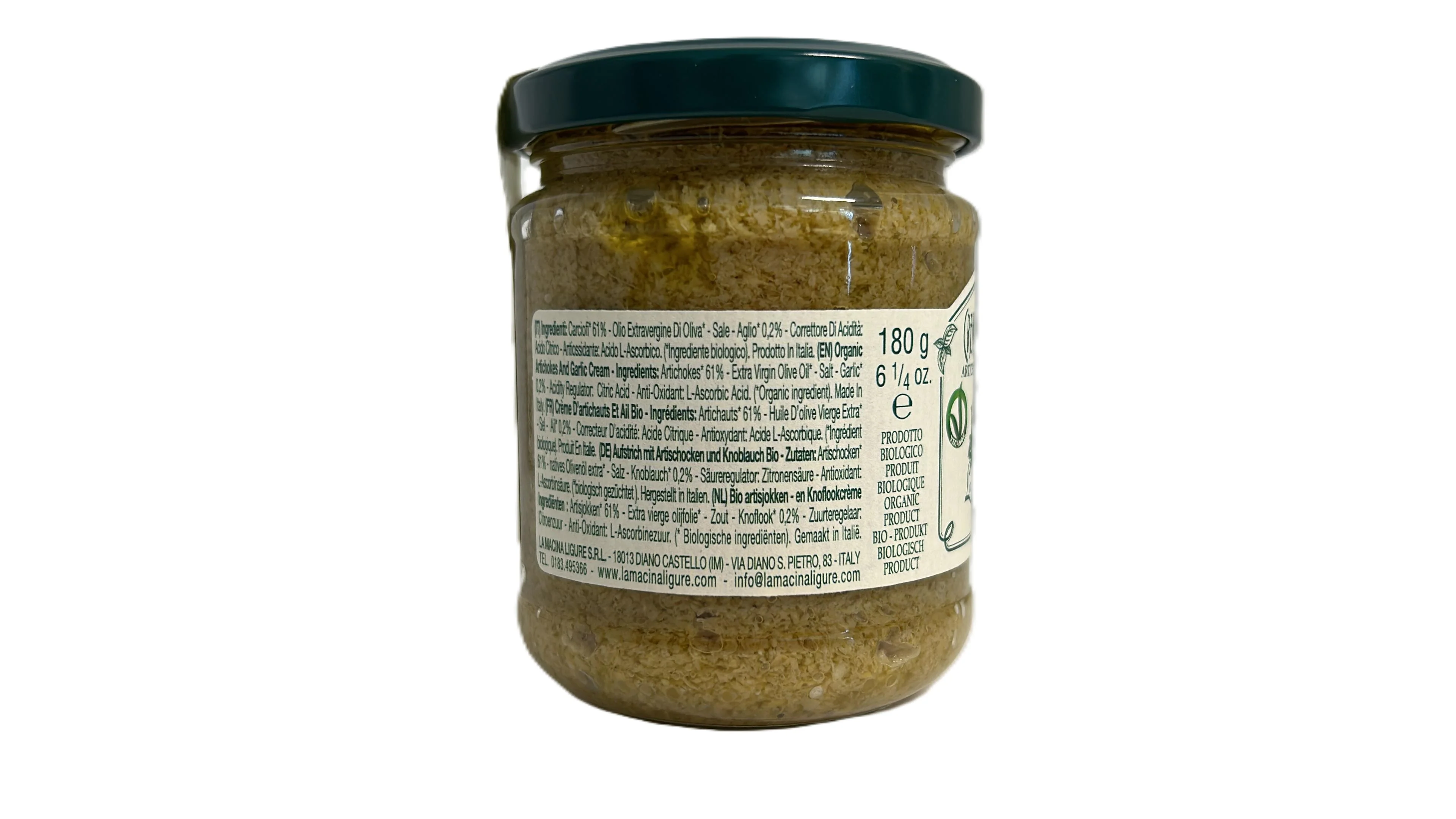 La Macina Ligure Artichoke and Garlic Cream 180g - Image 2