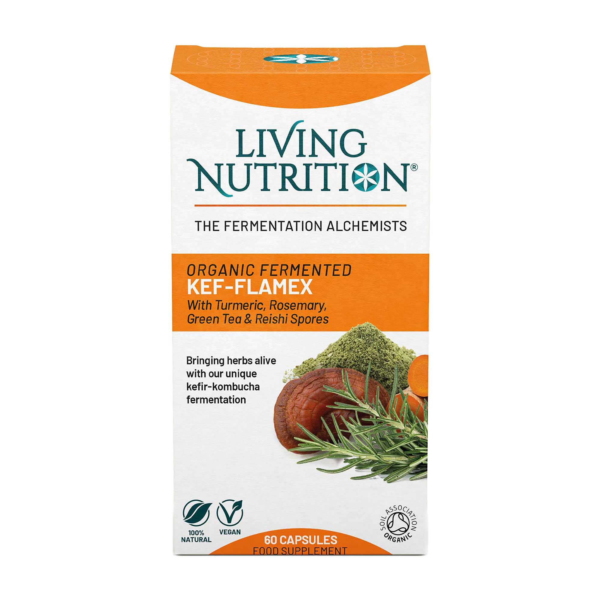Living Nutrition Fermented Kef-flamex 60 Caps