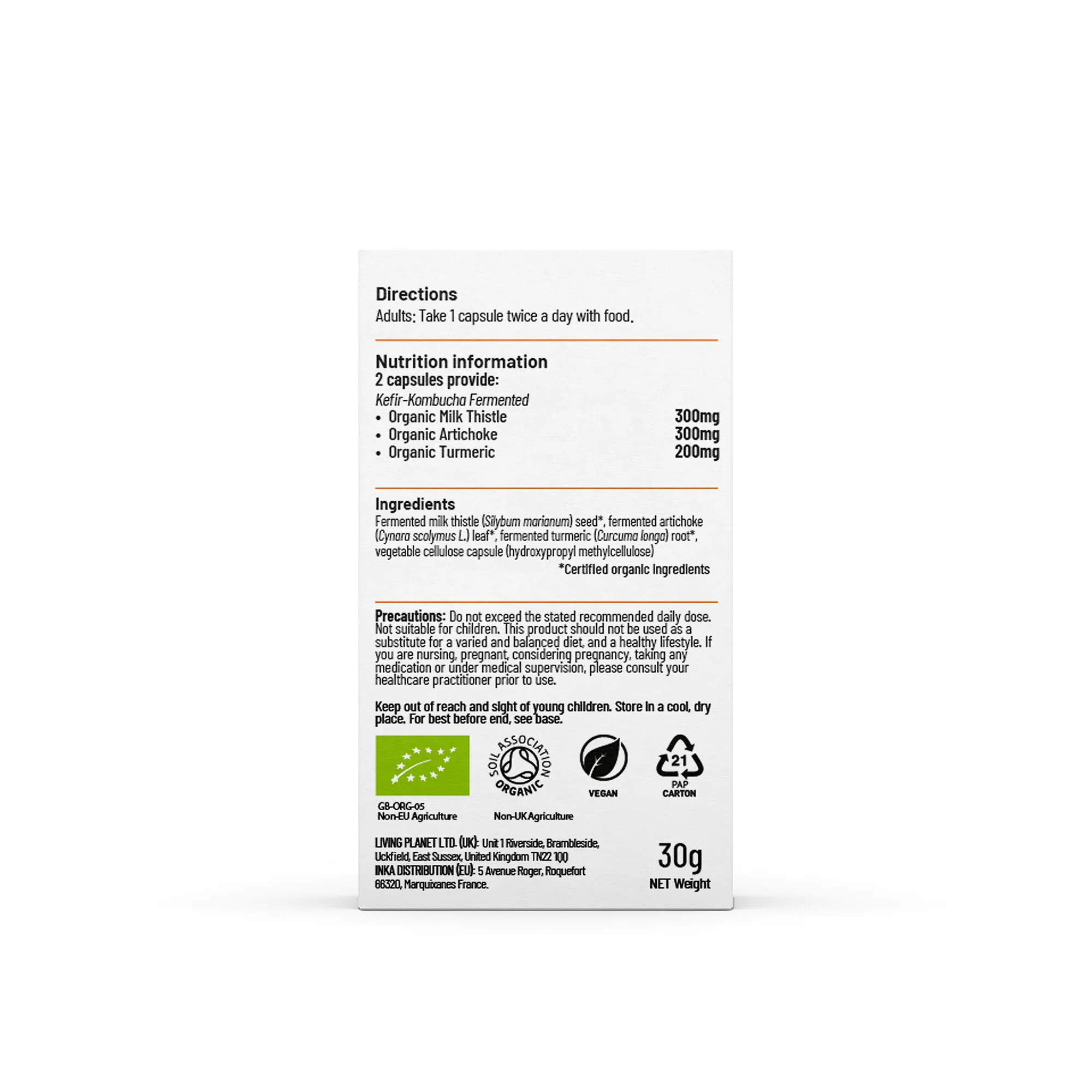Living Nutrition Fermented LVR-Plex 60 Caps - Image 2