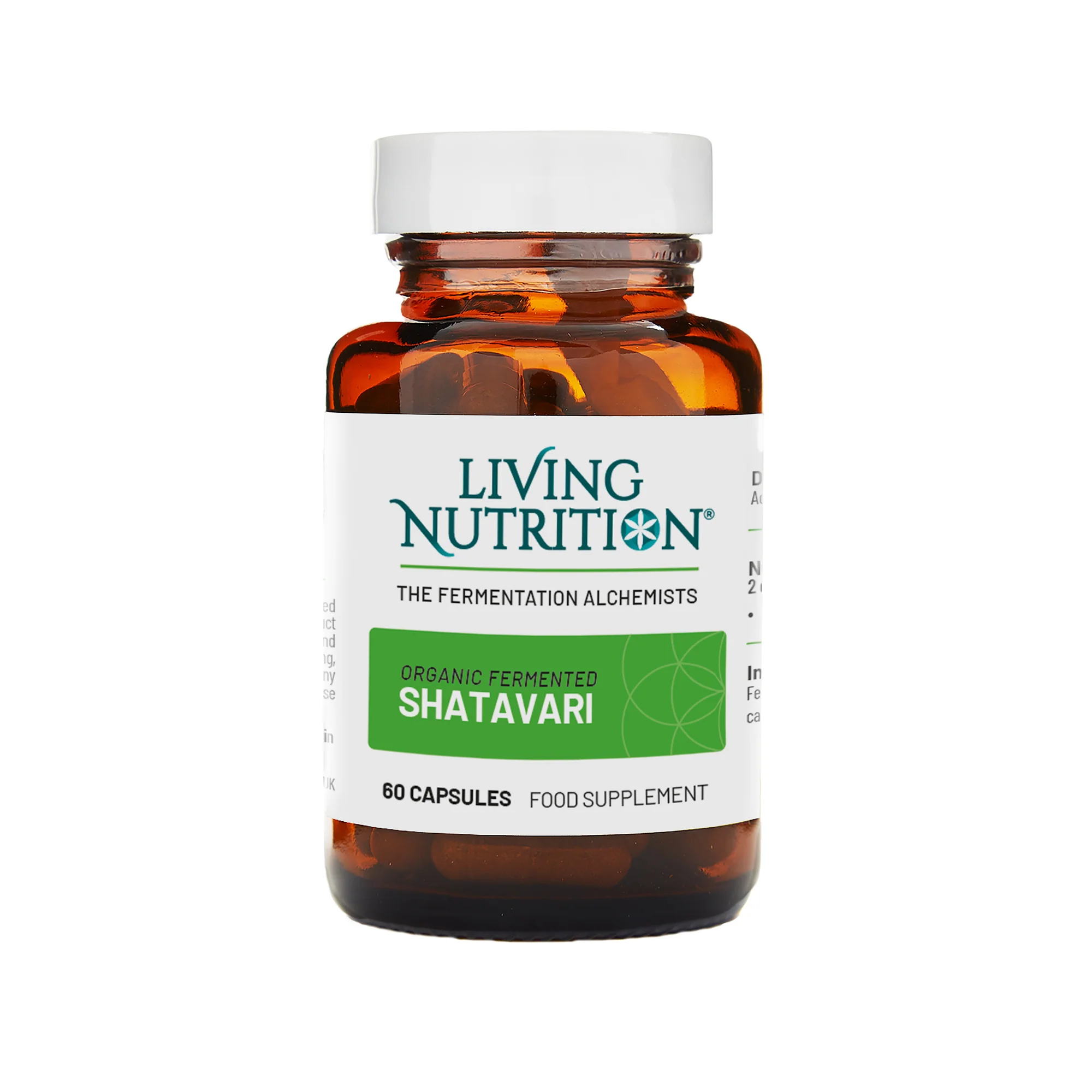 Living Nutrition Fermented Shatavari 60 Caps - Image 3