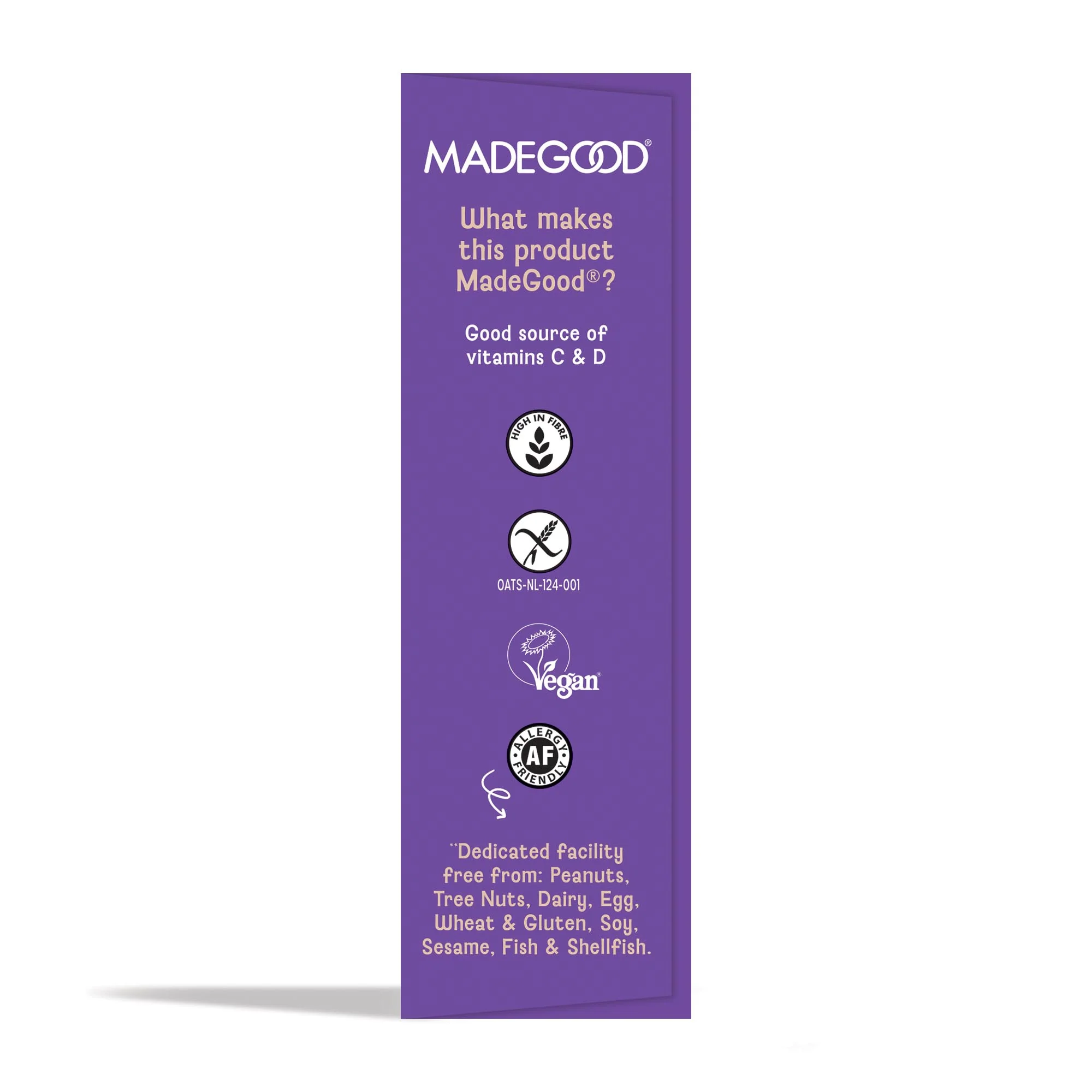 "MadeGood Granola Bar, Mixed Berry" 6x24g - Image 3