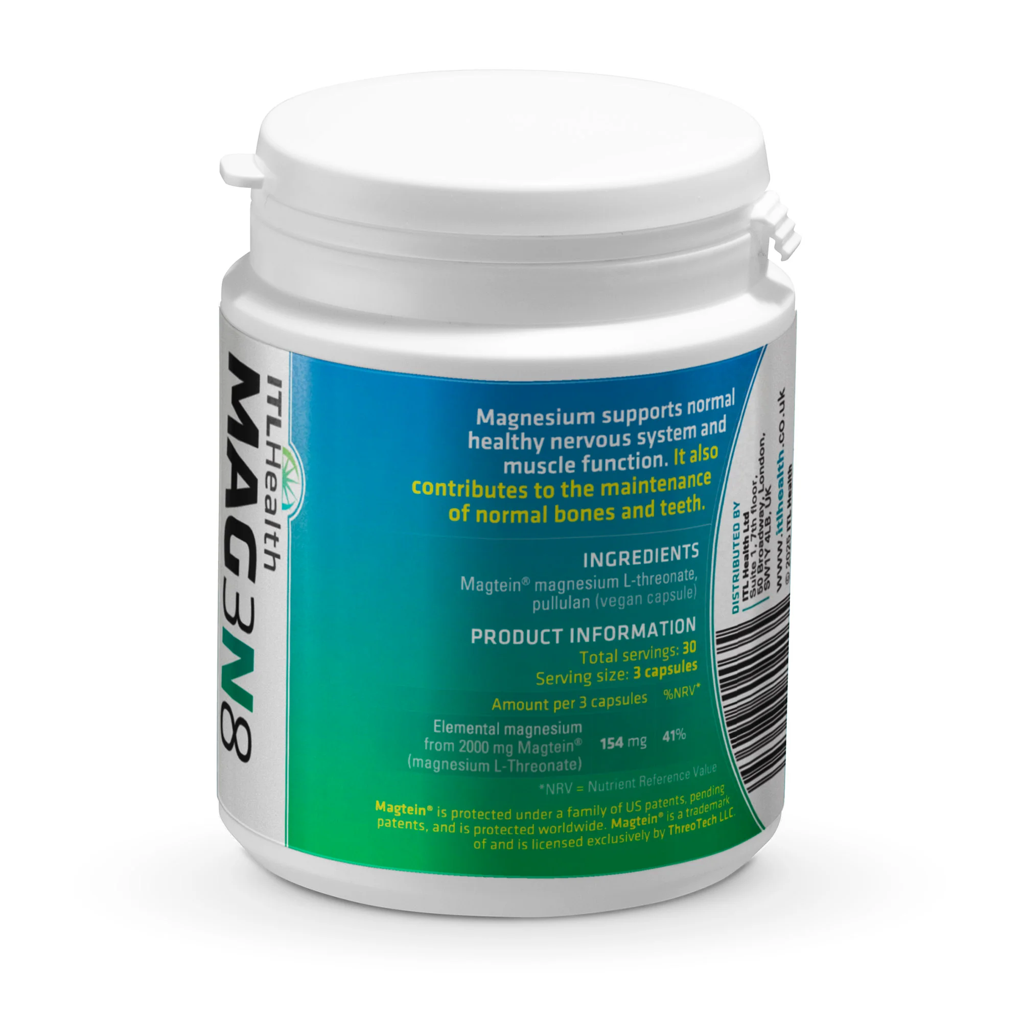 MAG3N8 Pure Magnesium Threonate 90 caps - Image 2