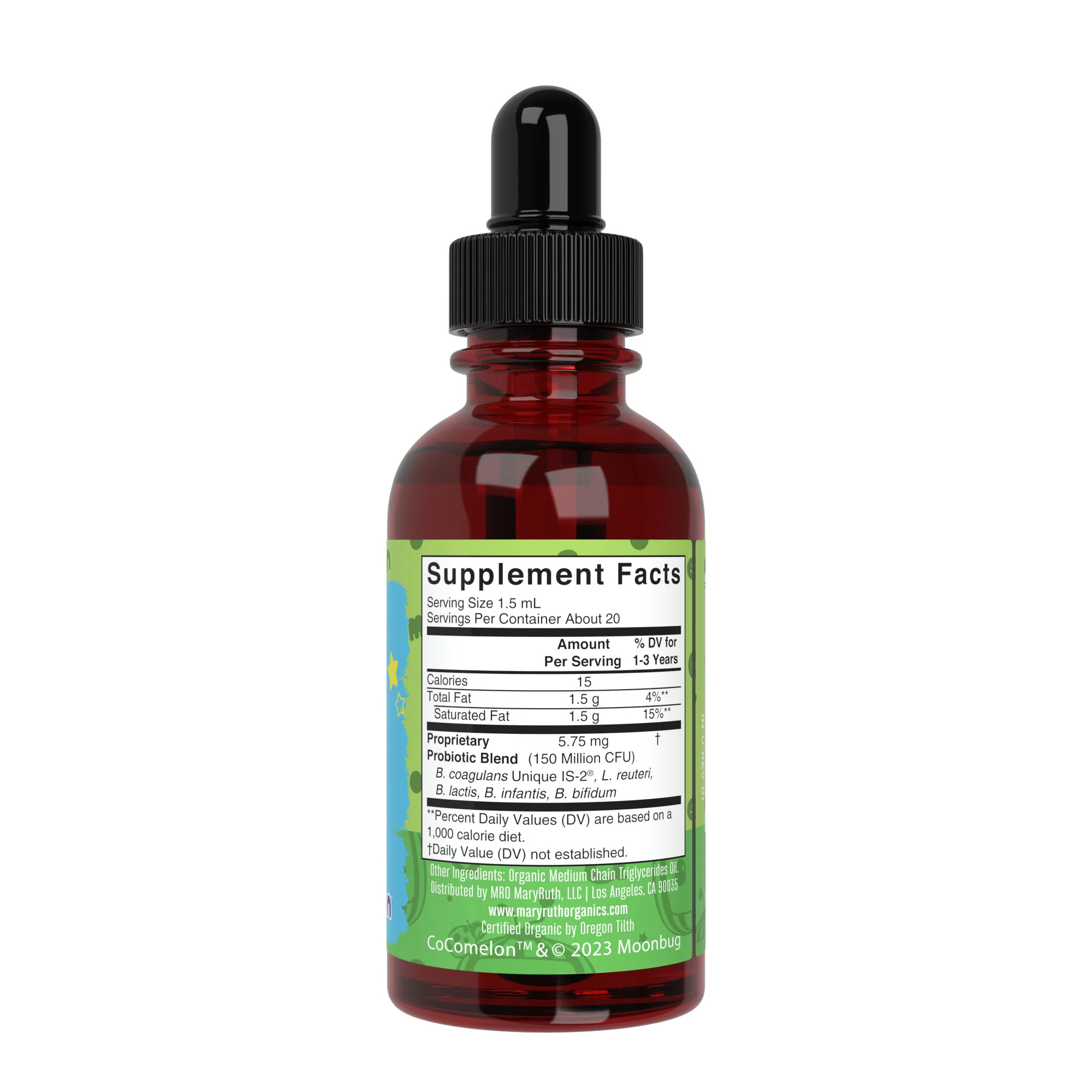 "MaryRuth's Coco Toddler Probiotic Drops, Unflavored" 29ml - Image 3
