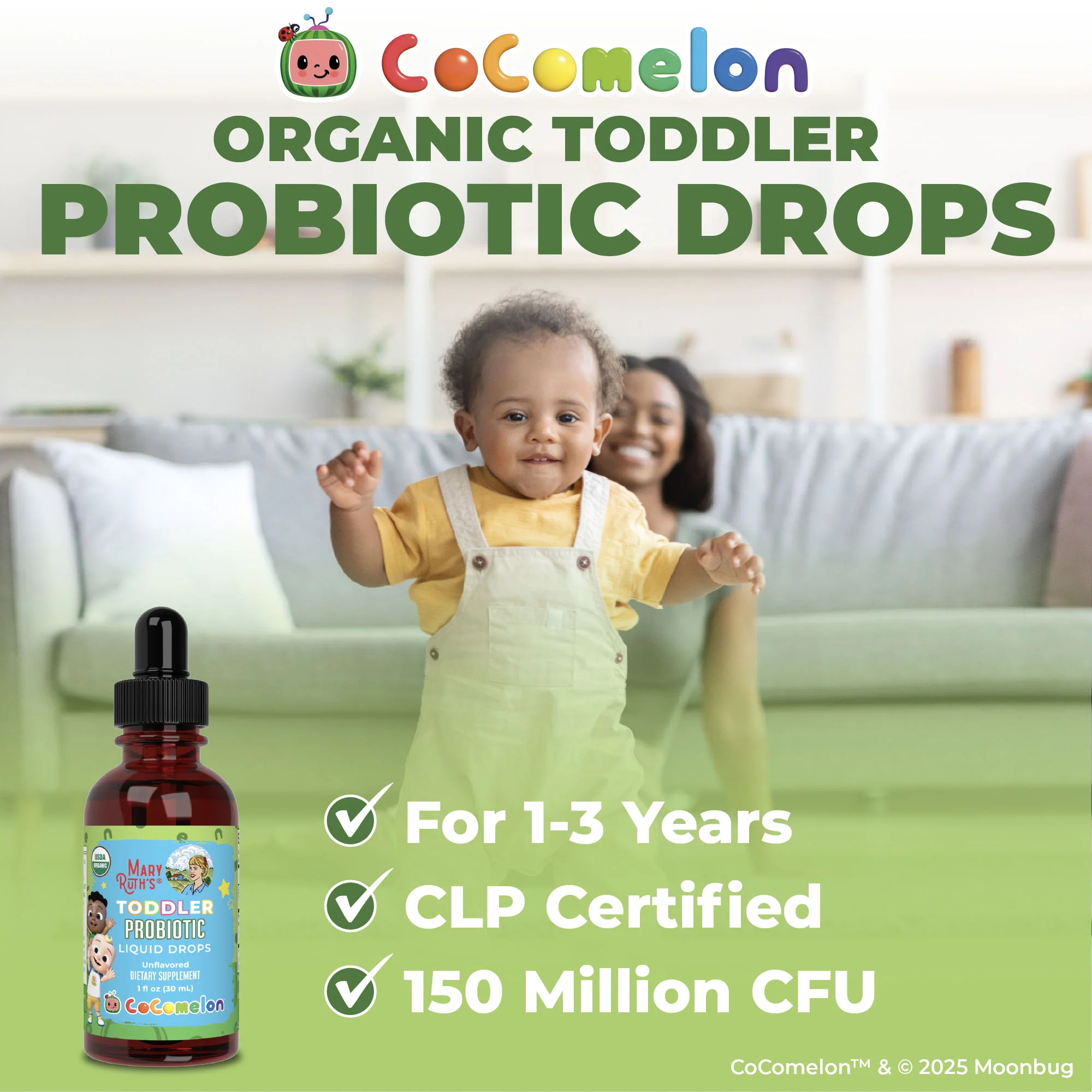 "MaryRuth's Coco Toddler Probiotic Drops, Unflavored" 29ml - Image 8