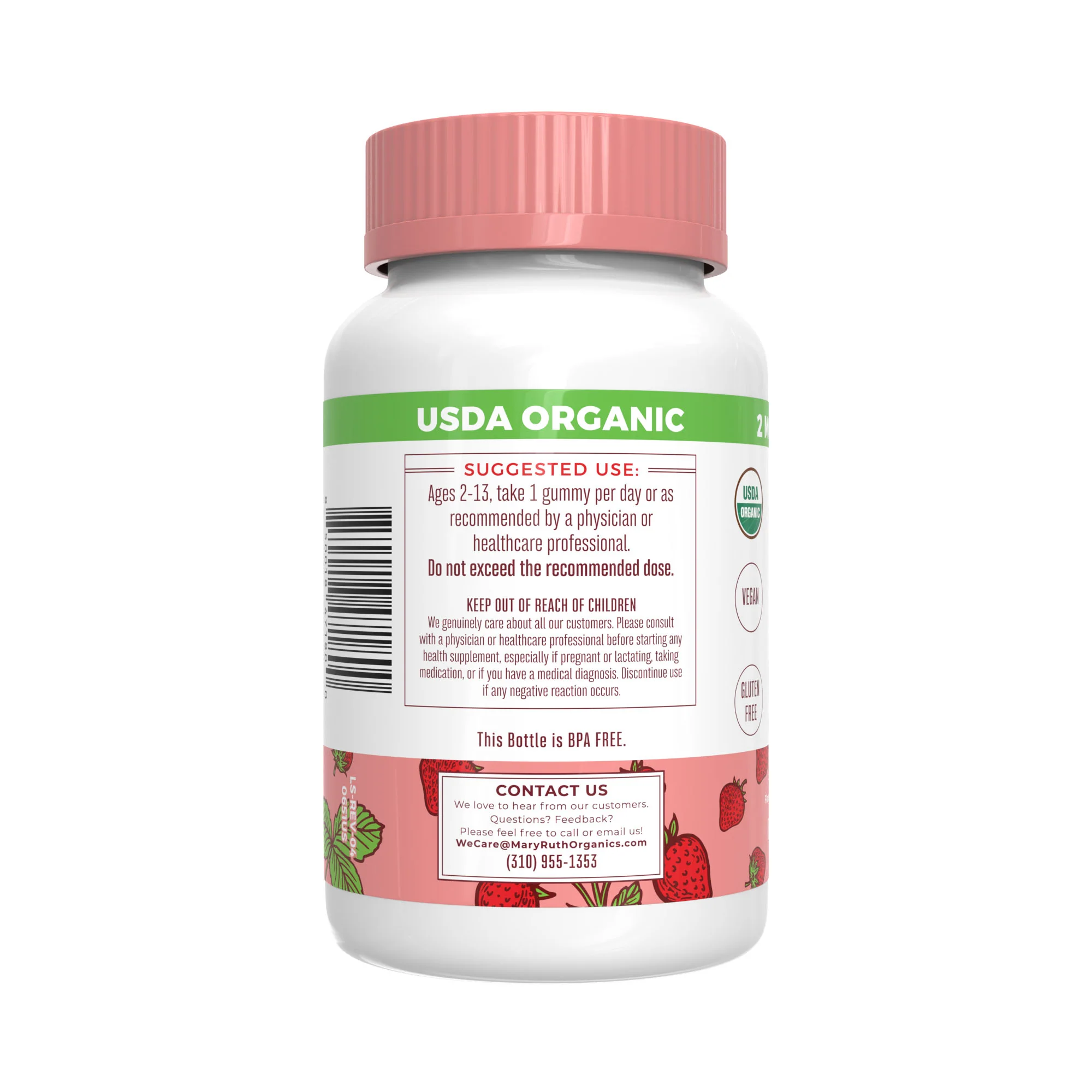 MaryRuth's Kids Probiotic 60 Gummies (Strawberry) 60 gummies - Image 4