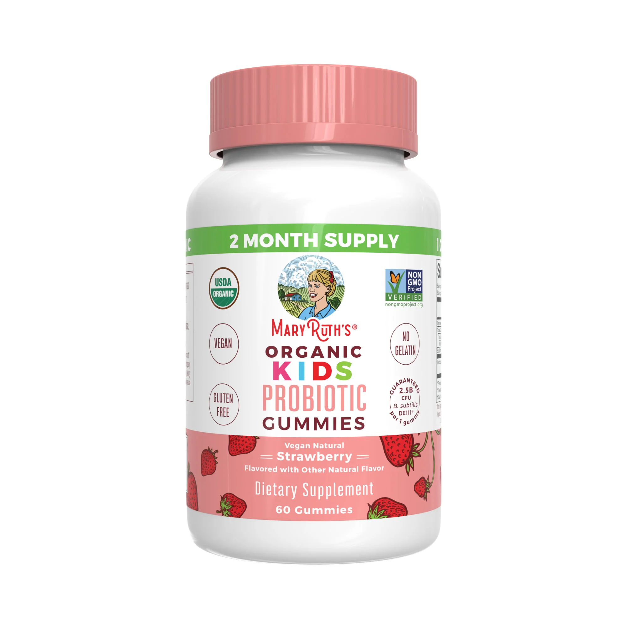 MaryRuth's Kids Probiotic 60 Gummies (Strawberry) 60 gummies - Image 5
