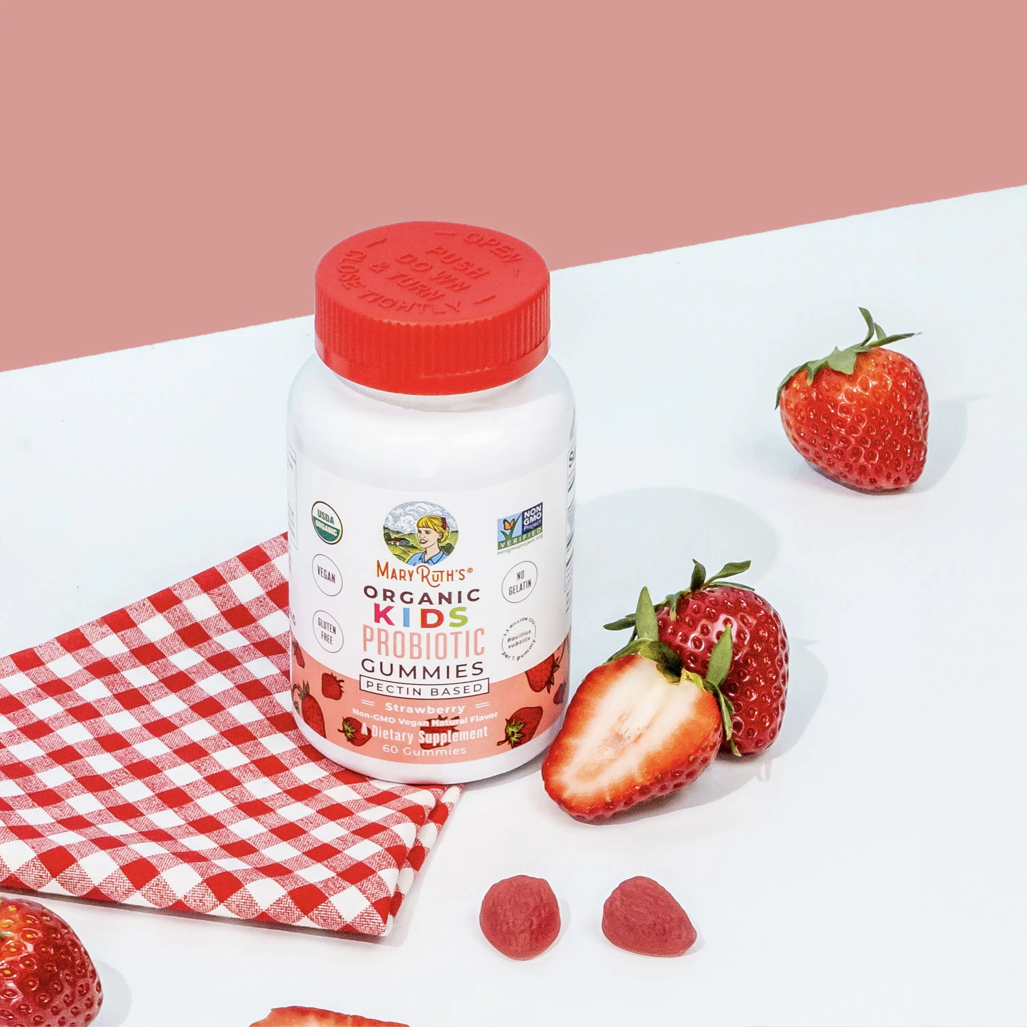 MaryRuth's Kids Probiotic 60 Gummies (Strawberry) 60 gummies - Image 7