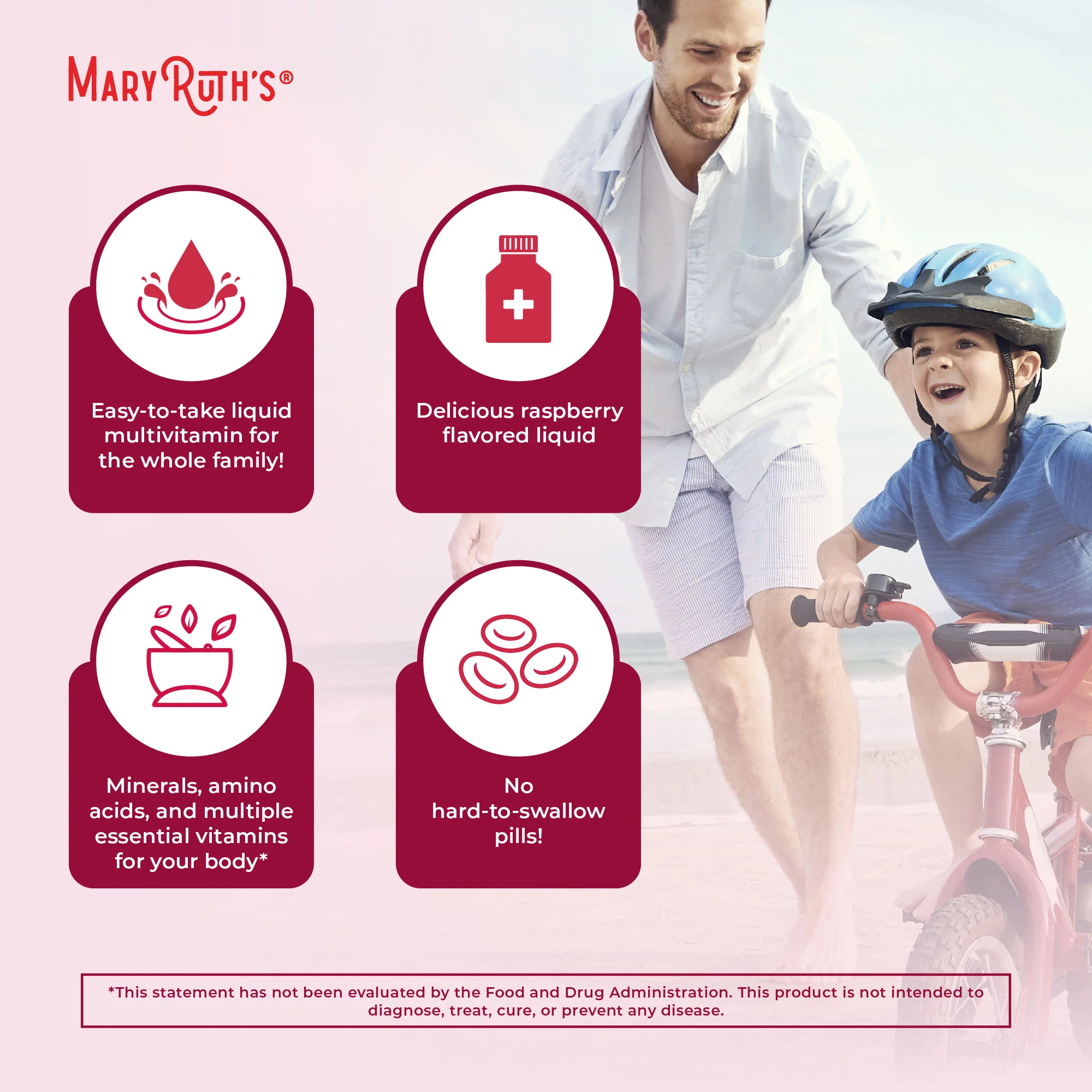 "MaryRuth's Liquid Morning Multivitamin, Raspberry" 946ml - Image 3