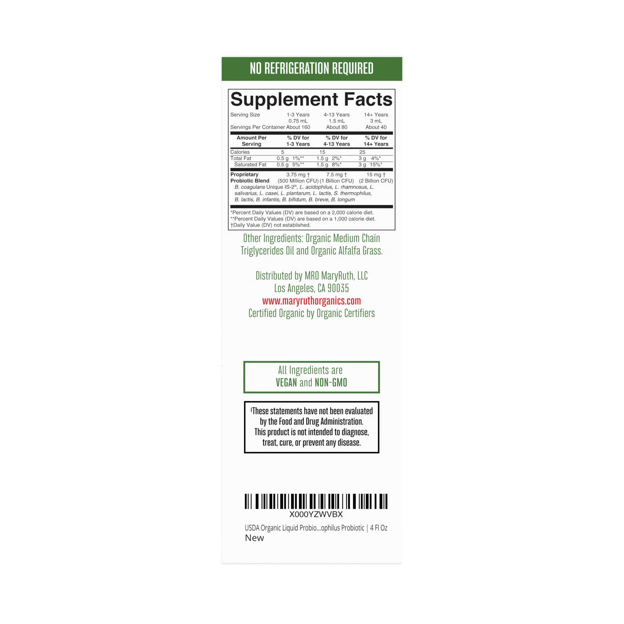 MaryRuth's Probiotic Drops (Unflavoured) 118ml - Image 8