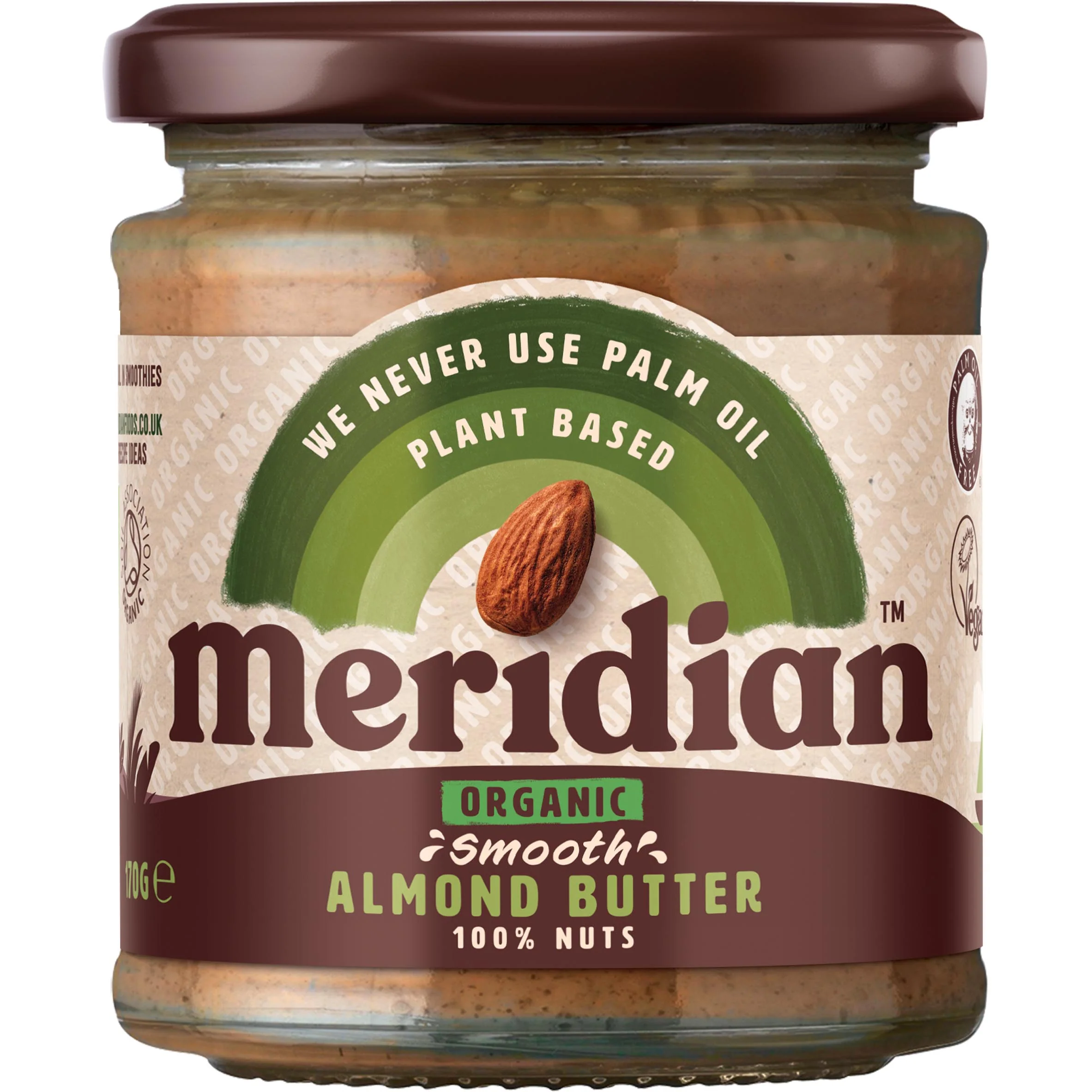 Meridian Smooth Almond Butter with a Pinch of Sea Salt 170g