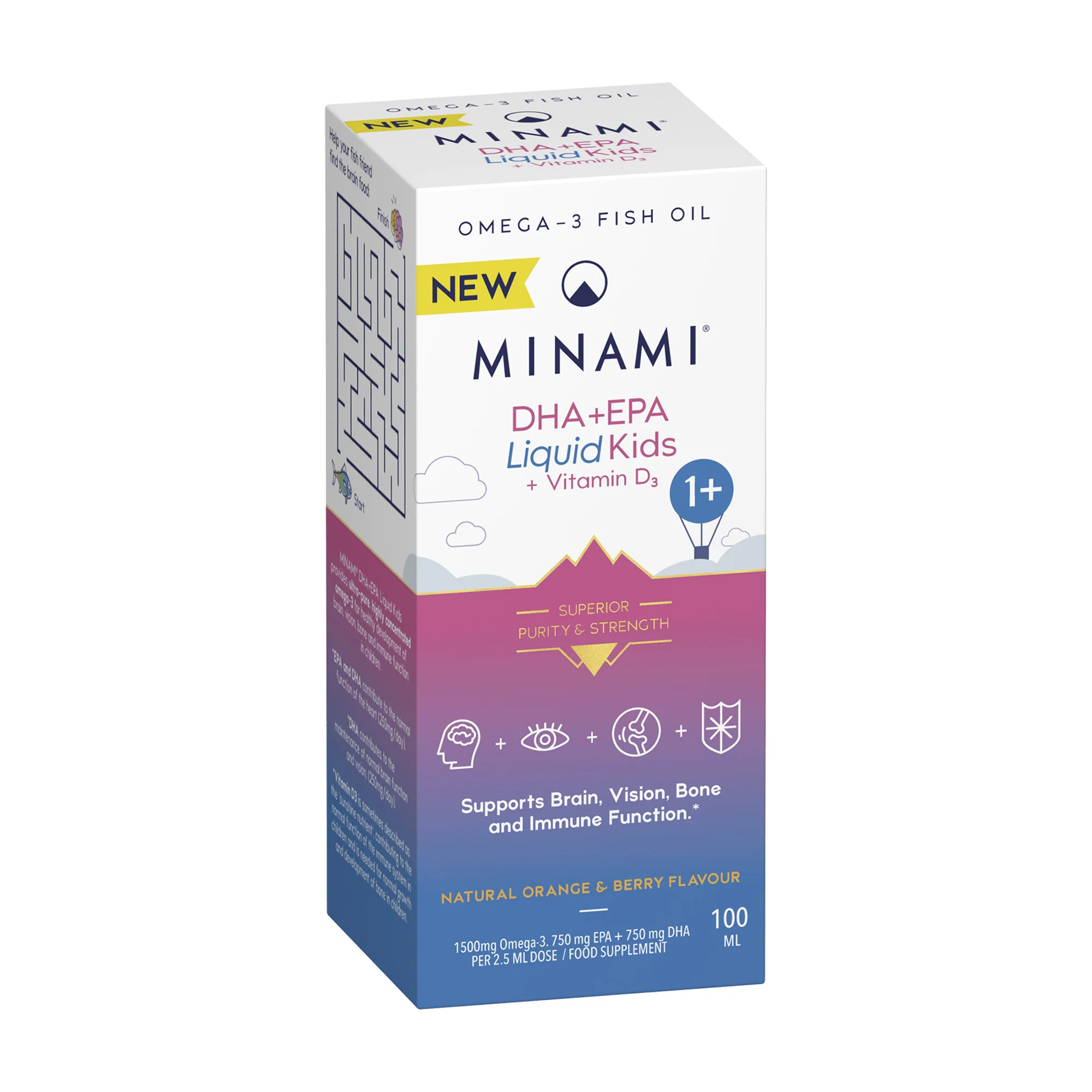 Minami Kids Liquid 1+ 100ml - Image 2