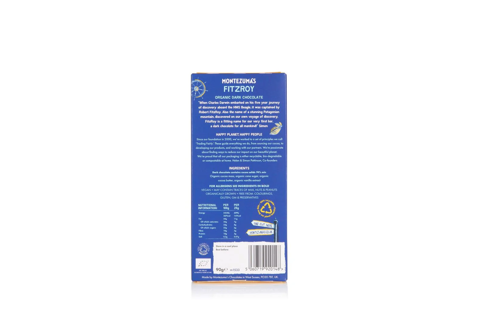 Montezuma's Very Dark Bar 90g - Image 3