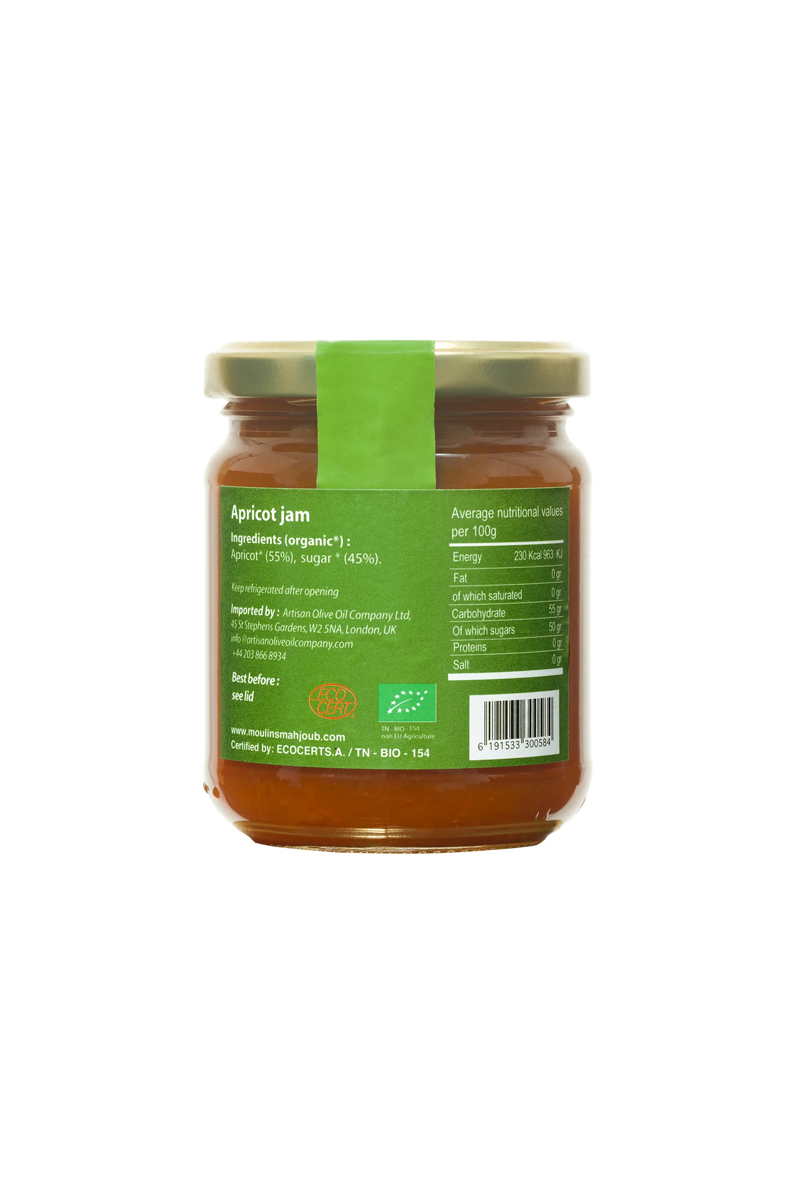 Moulins Mahjoub Apricot Jam 240g - Image 2