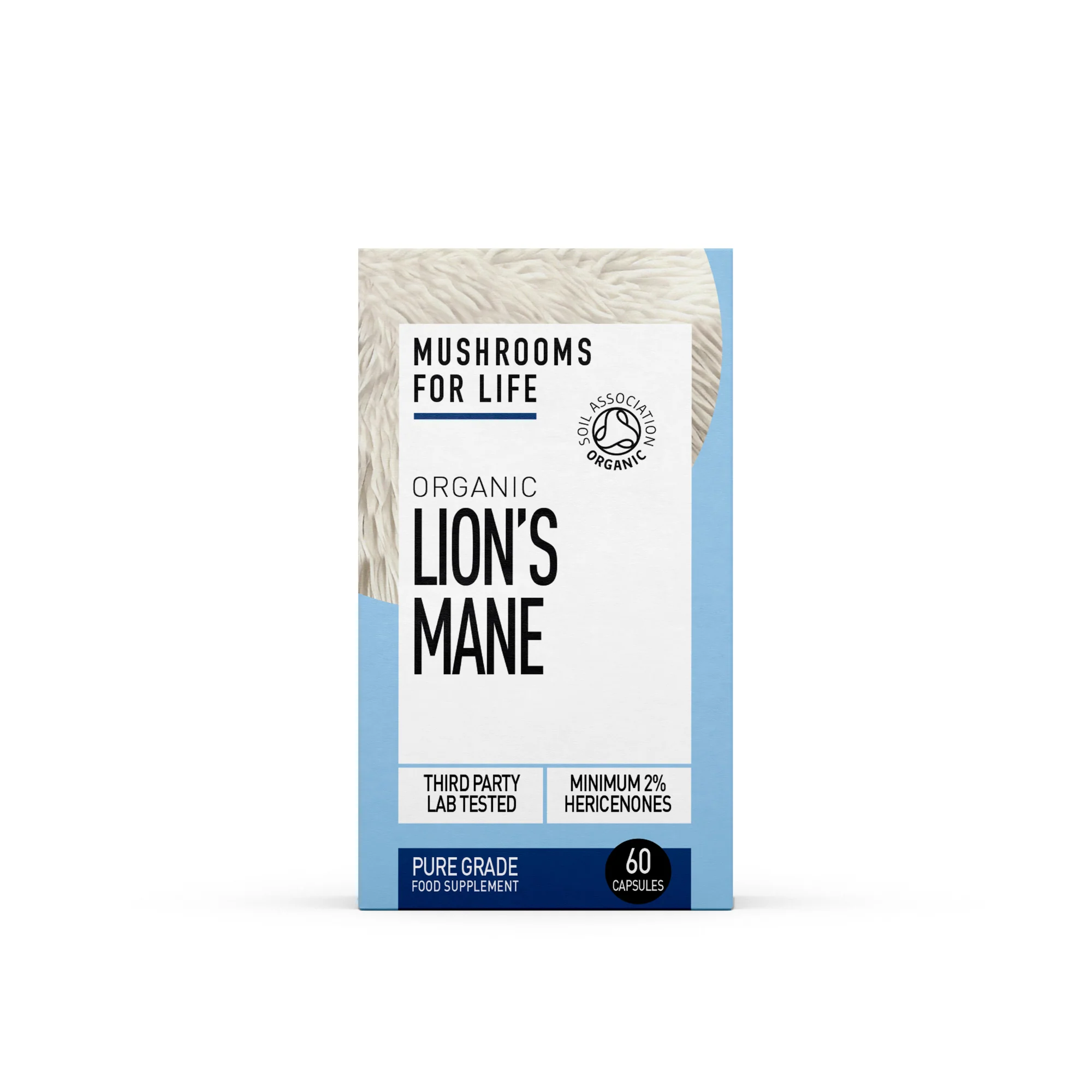 Mushrooms For Life Organic Lion's Mane Pure Grade Extract Capsules 60 caps