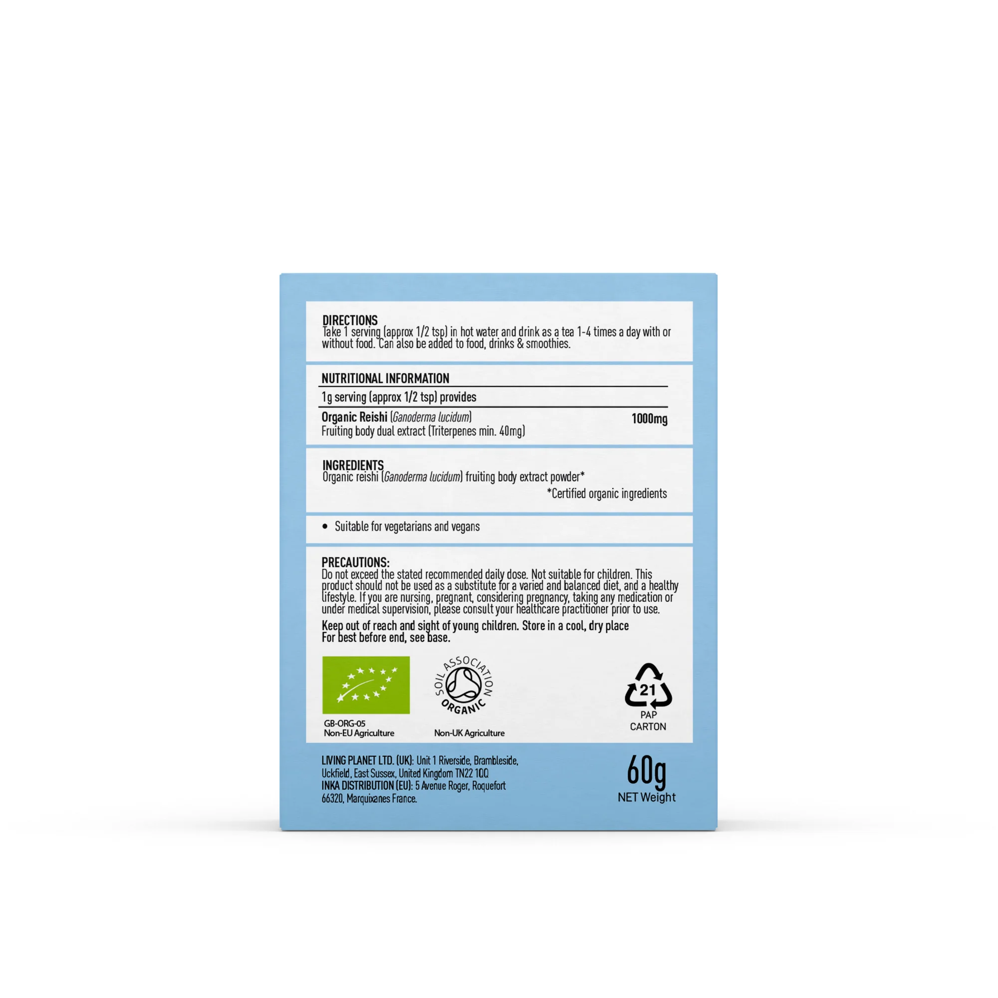 Mushrooms4Life Reishi 60g - Image 2
