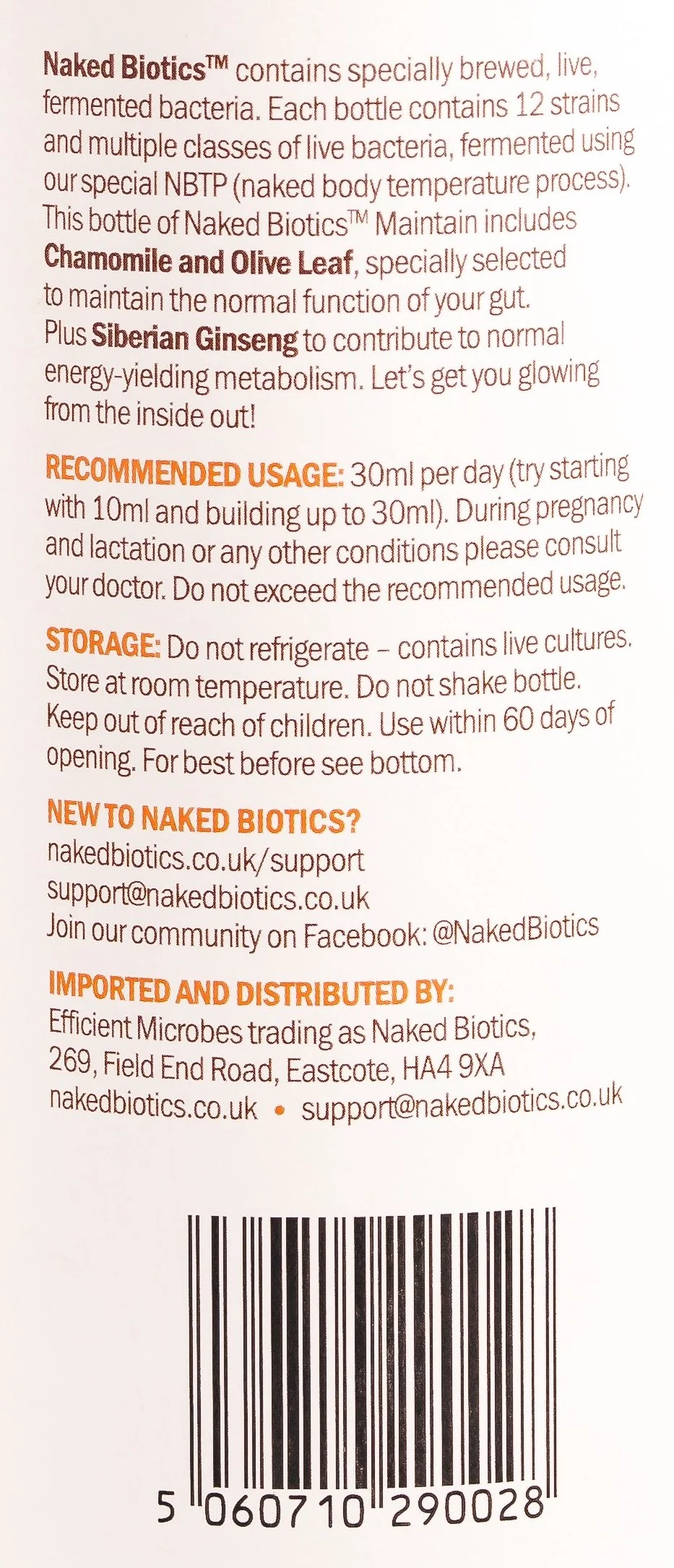 Naked Biotics Daily Maintain 1L - Image 3
