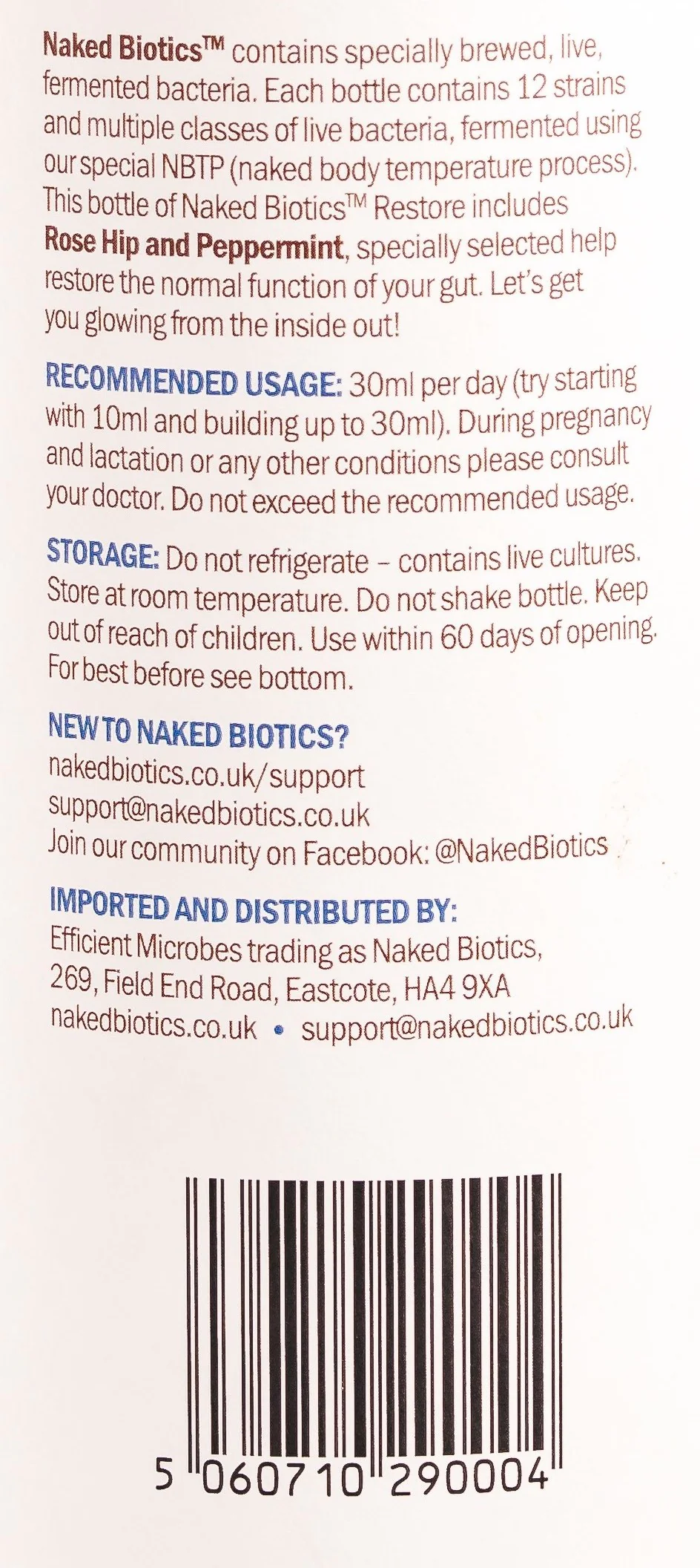 Naked Biotics Daily Restore 500ml - Image 3