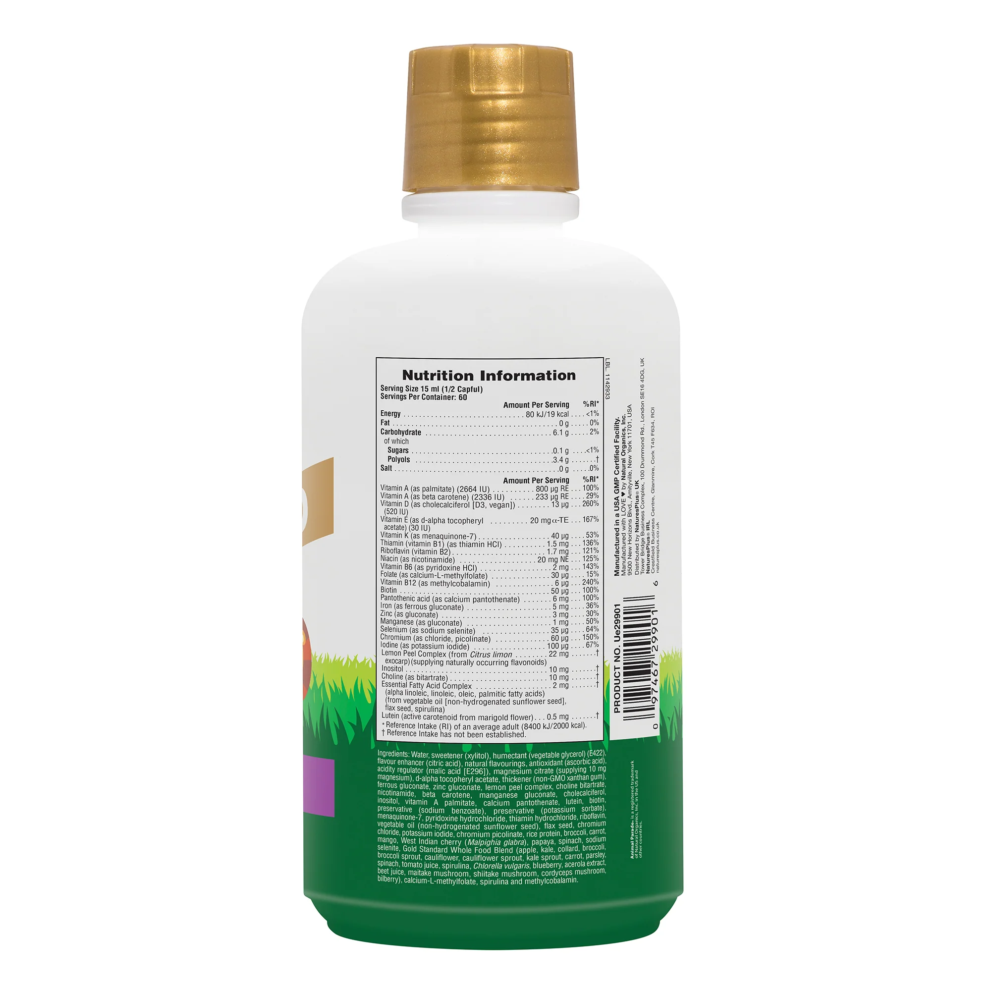 Nature's Plus Animal Parade GOLD Multivitamin Children’s Liquid 900 ml - Image 2