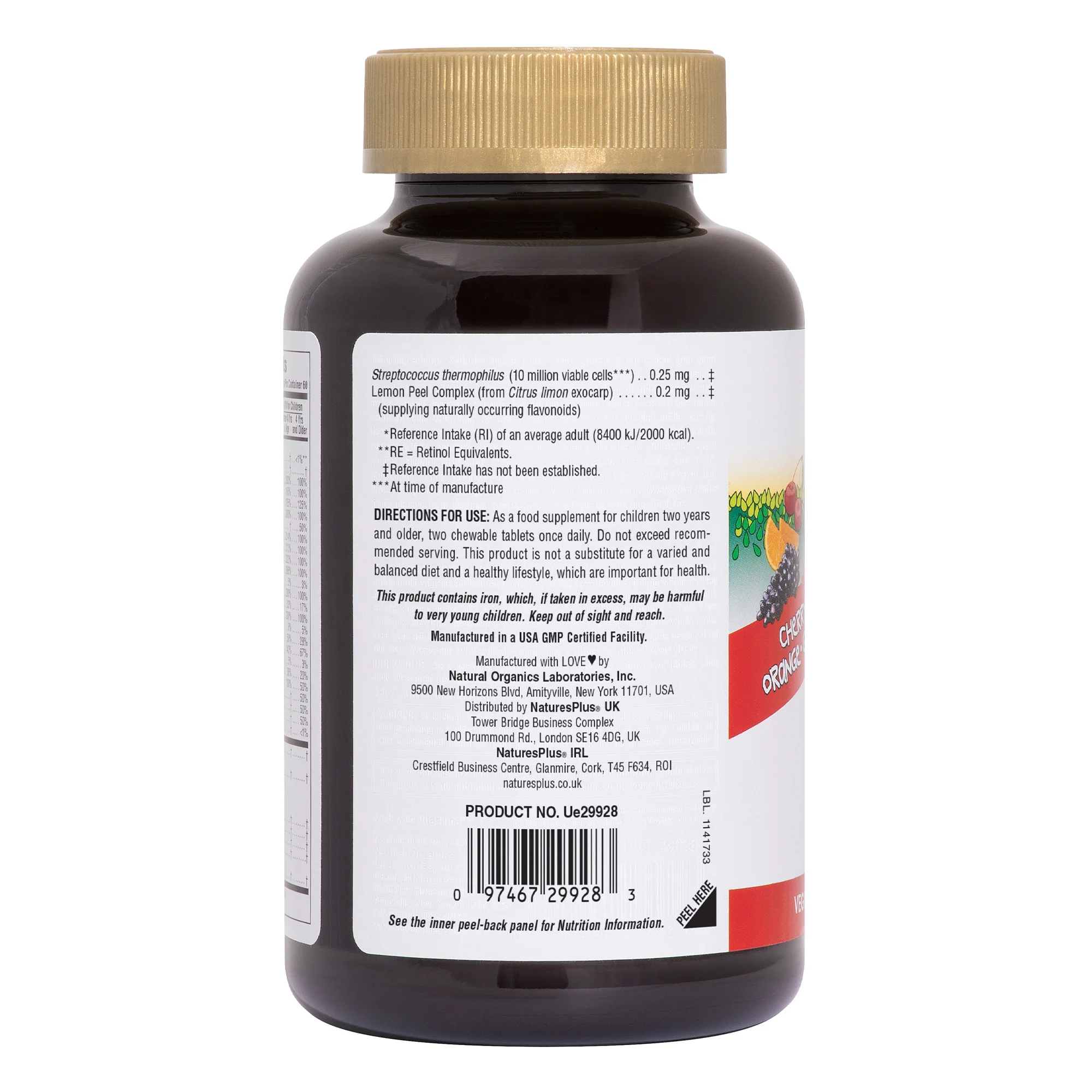 Nature's Plus Animal Parade GOLD Multivitamin Childrens Chewables - Assorted 120 tabs - Image 3