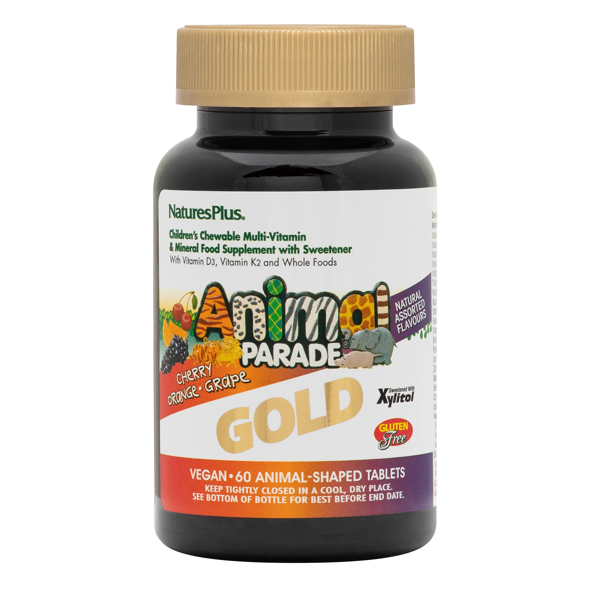 Nature's Plus Animal Parade GOLD Multivitamin Childrens Chewables - Assorted 60 tabs