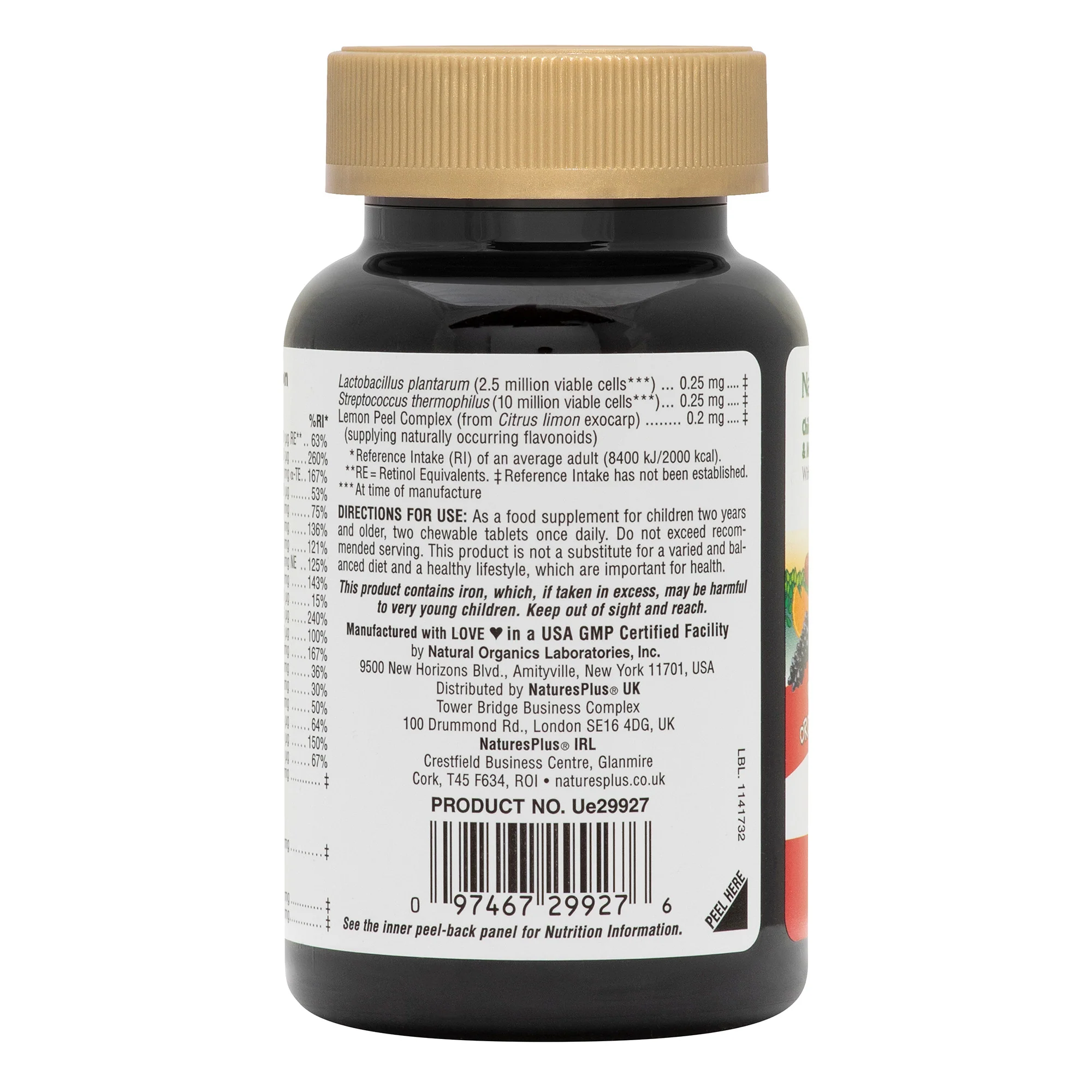 Nature's Plus Animal Parade GOLD Multivitamin Childrens Chewables - Assorted 60 tabs - Image 3