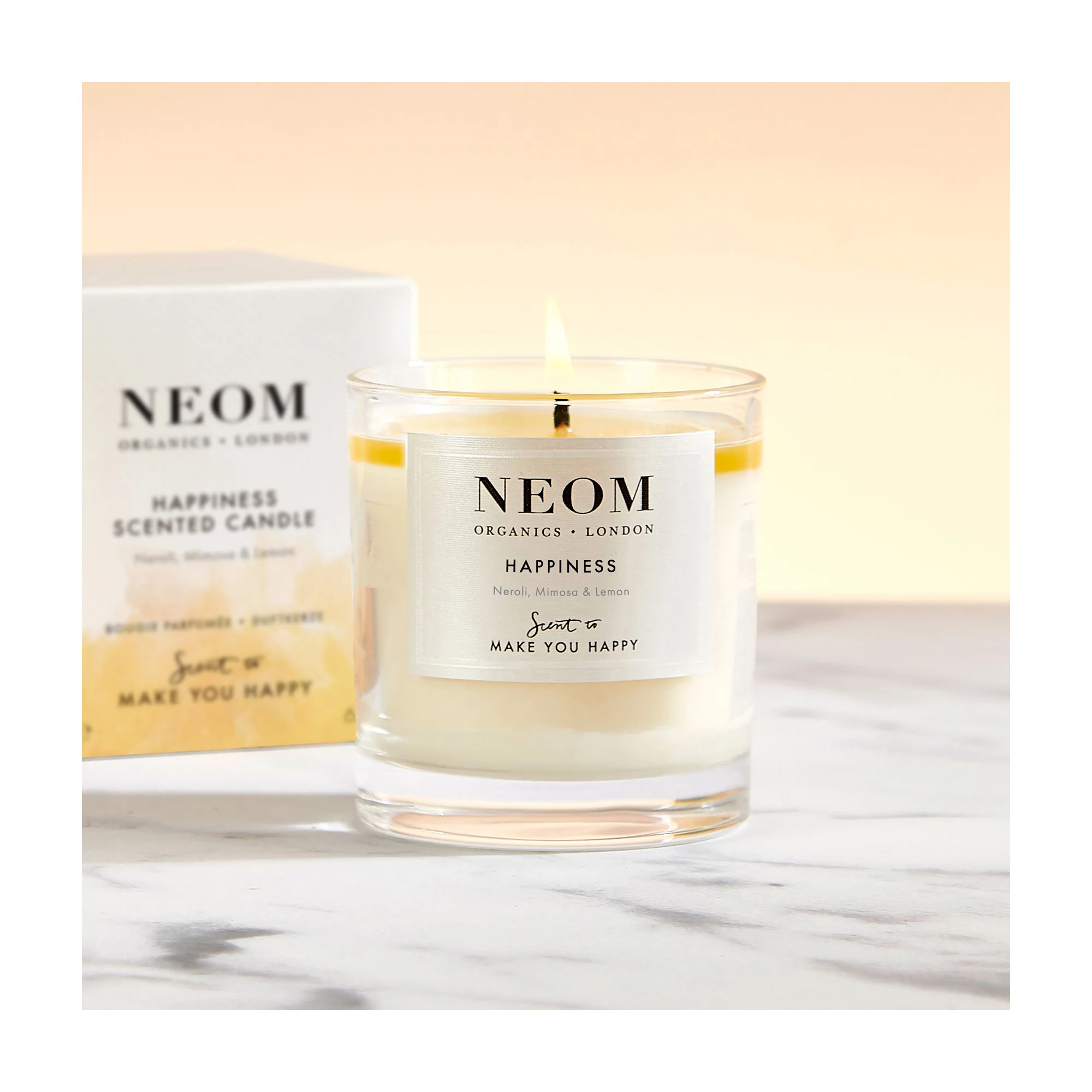 Neom Happiness 1 Wick Candle 185g - Image 4