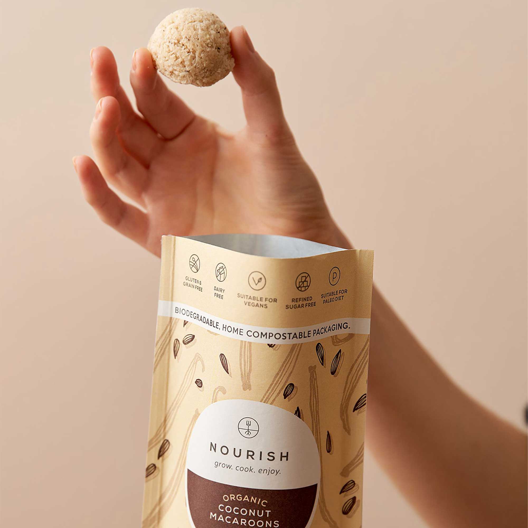 Nourish Vanilla Coconut Macaroons 110g - Image 3