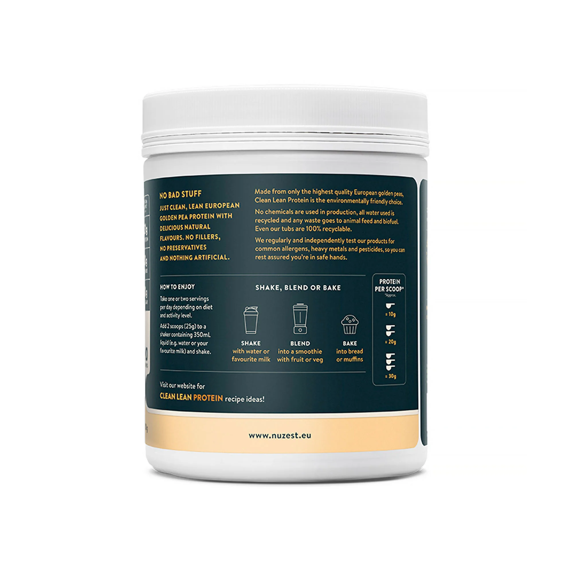 Nuzest Clean Lean Protein Just Natural 500g - Image 2
