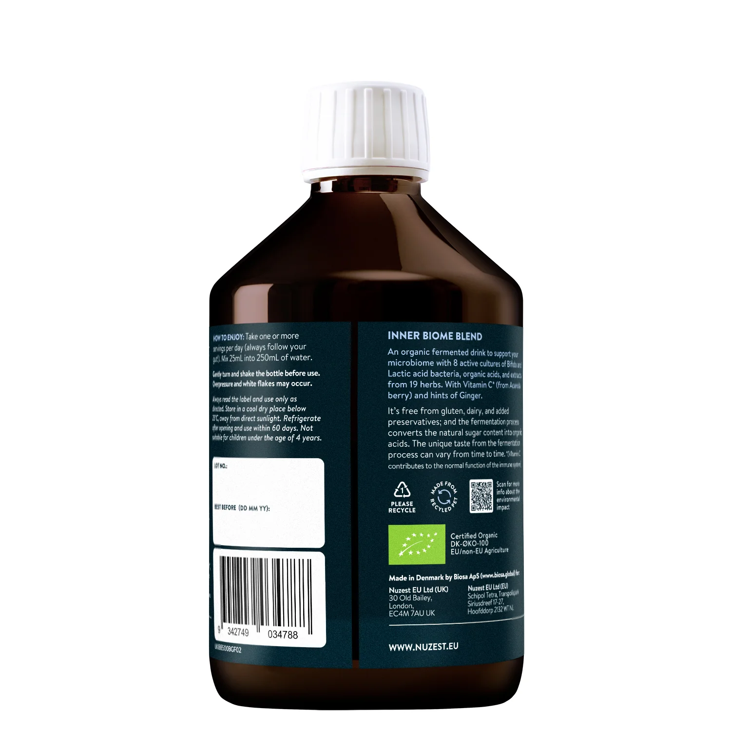 Nuzest Inner Biome Blend - Ginger 500ml - Image 2