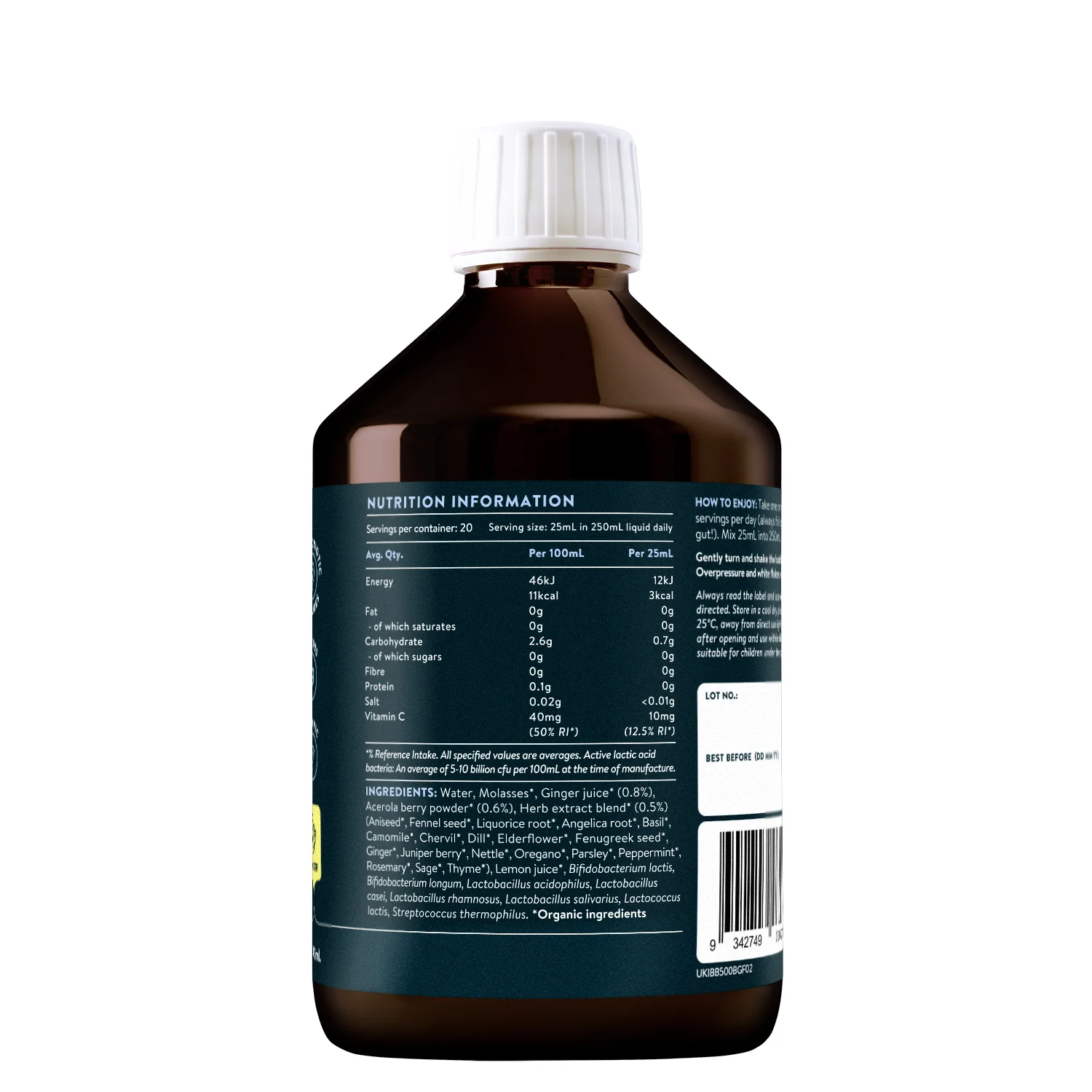 Nuzest Inner Biome Blend - Ginger 500ml - Image 3