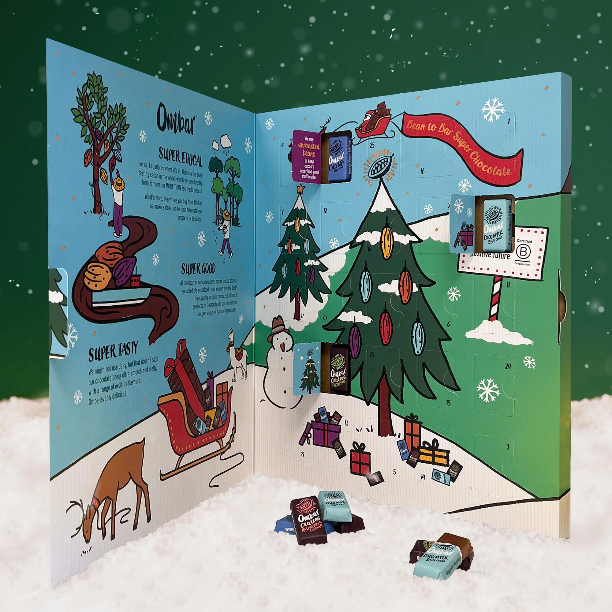 Ombar Core range advent Calendar 125g - Image 3