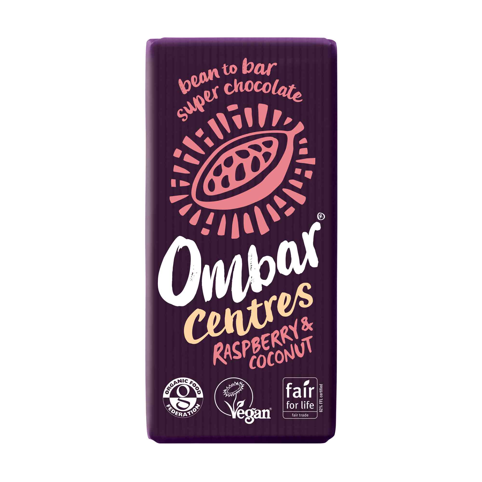 Ombar Raspberry & Coconut Centres 70g