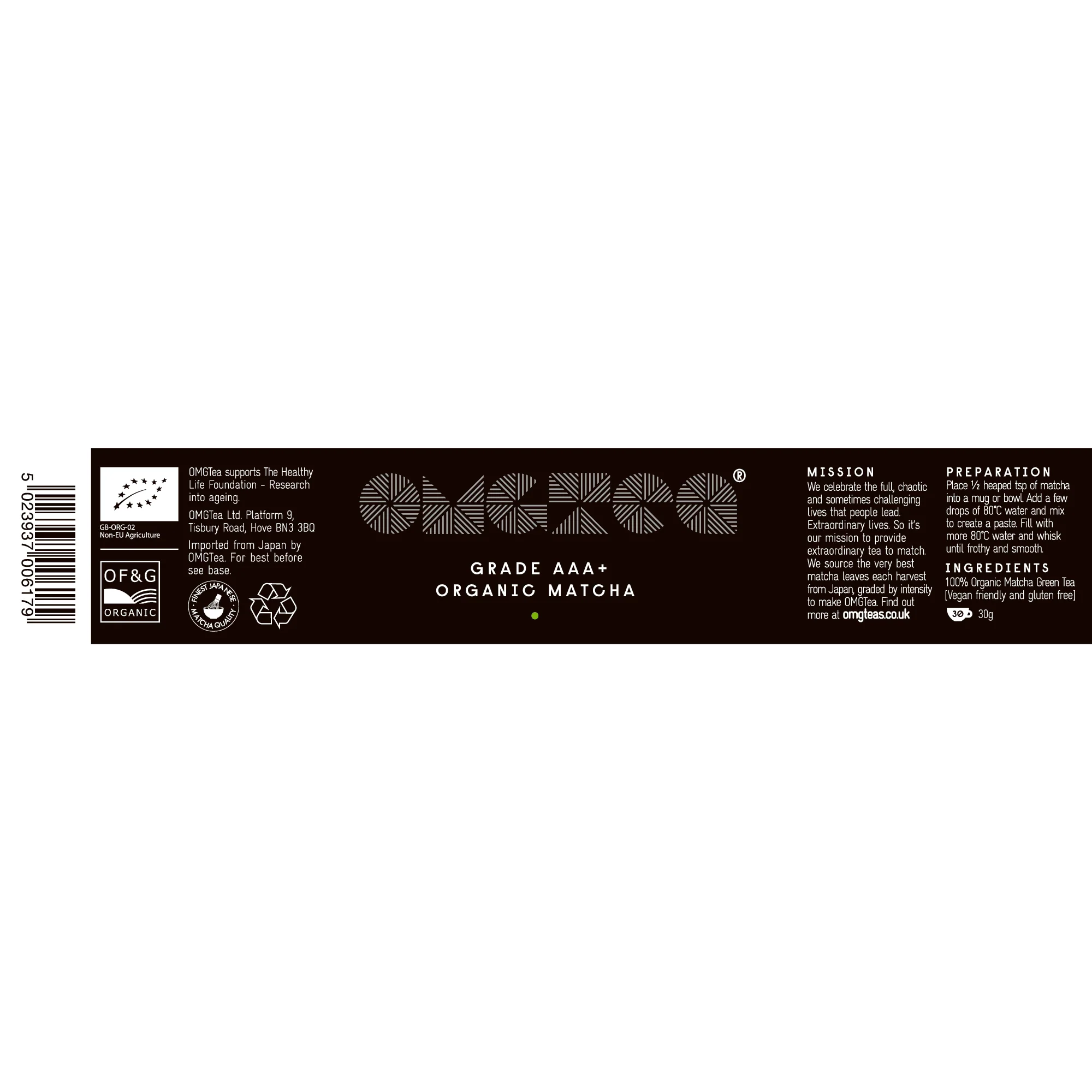 OMGTEA AAA + Grade Organic Matcha 30g - Image 2